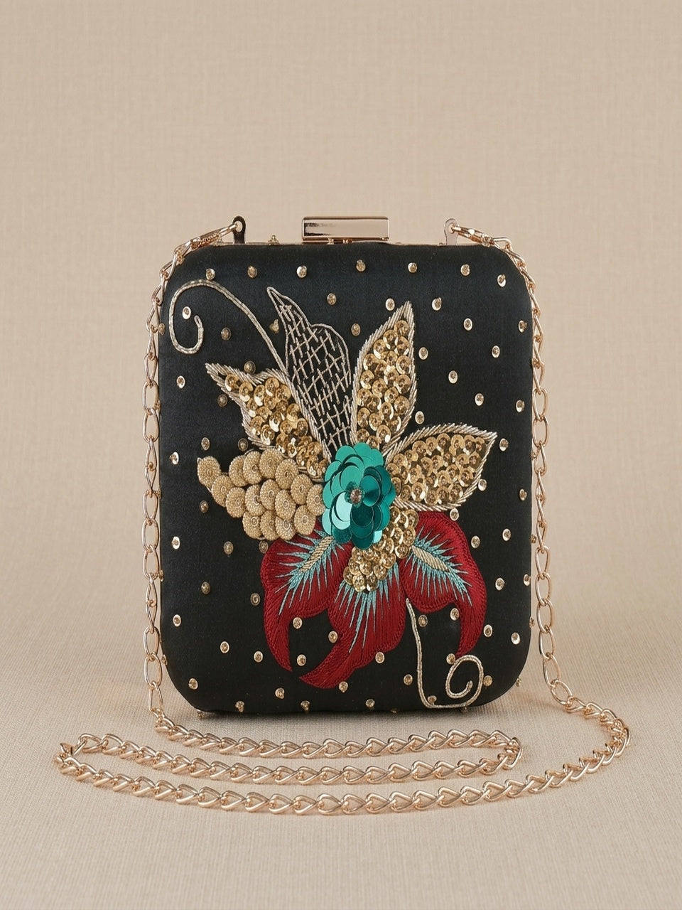 VRPS Embroidered Clutch | Handcrafted Ethnic Bag | SWIS-1053