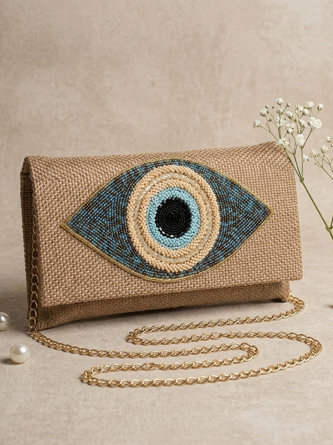 Handcrafted Flap Bag SWIS-1073 | VRPS Handicrafts | Indian Ethnic Bag