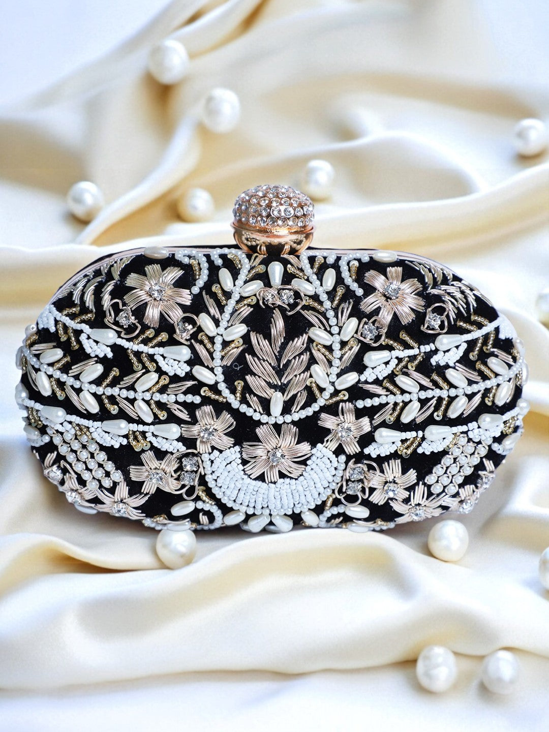 VRPS Embroidered Clutch | Handcrafted VRPS Embroidered Clutch | SWIS-112