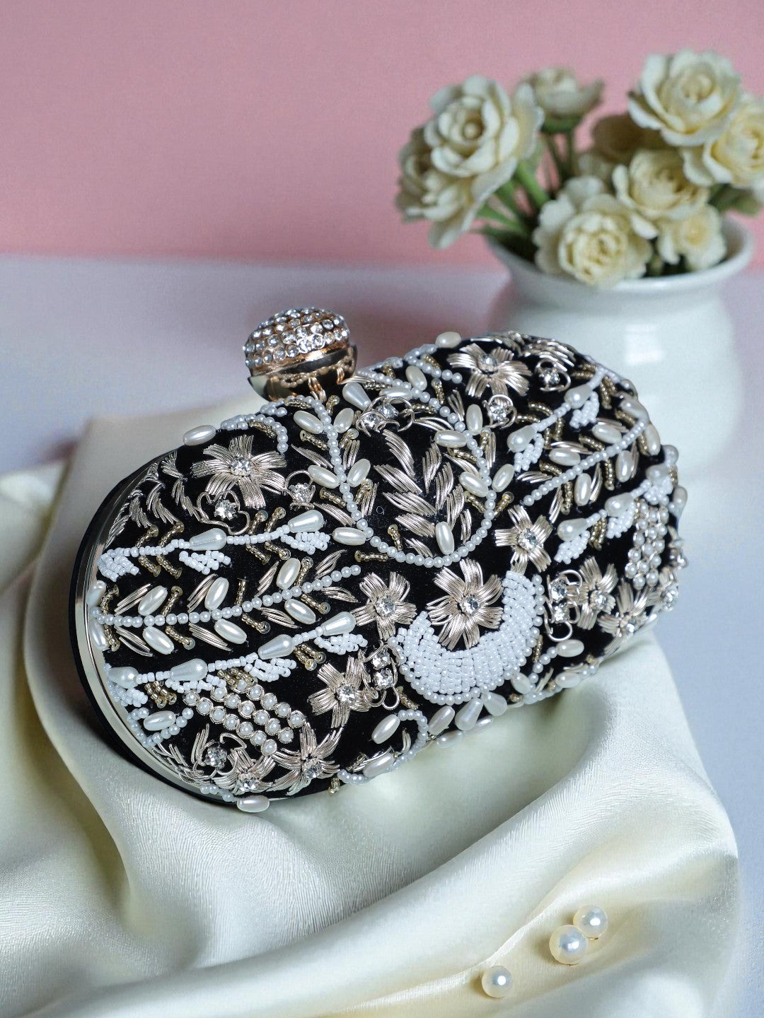 VRPS Embroidered Clutch | Handcrafted Ethnic Bag | SWIS-112