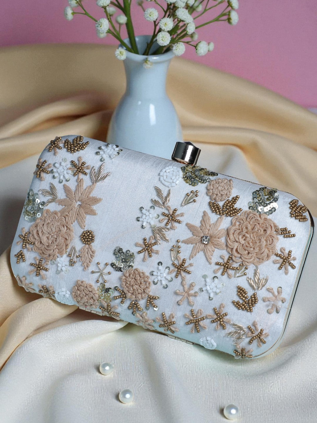 VRPS Embroidered Clutch | Handcrafted Ethnic Bag | SWIS-120