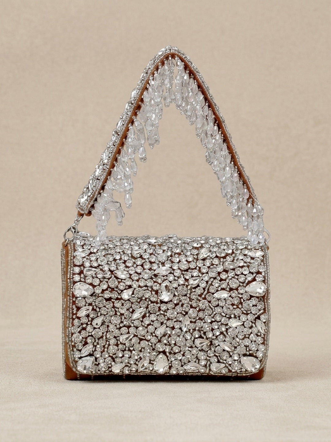 Aryahi — Premium Fabric Flap Bag - Front View | SWIS-1279