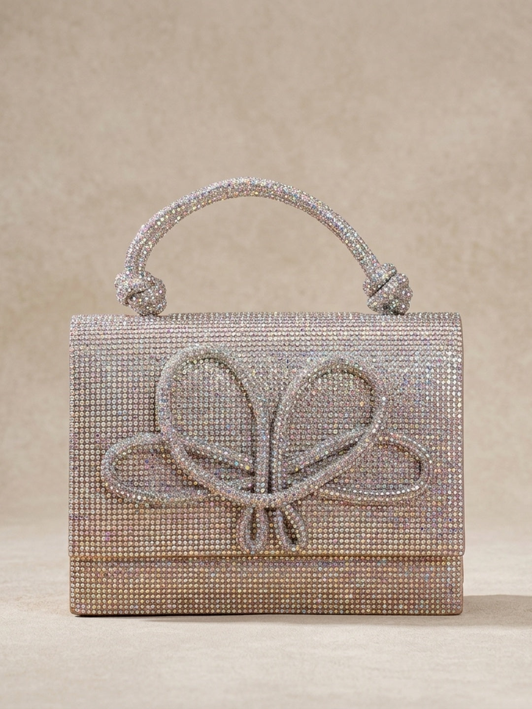 Rabia Silver — Shimmer Flap Bag - Front View | SWIS-1281