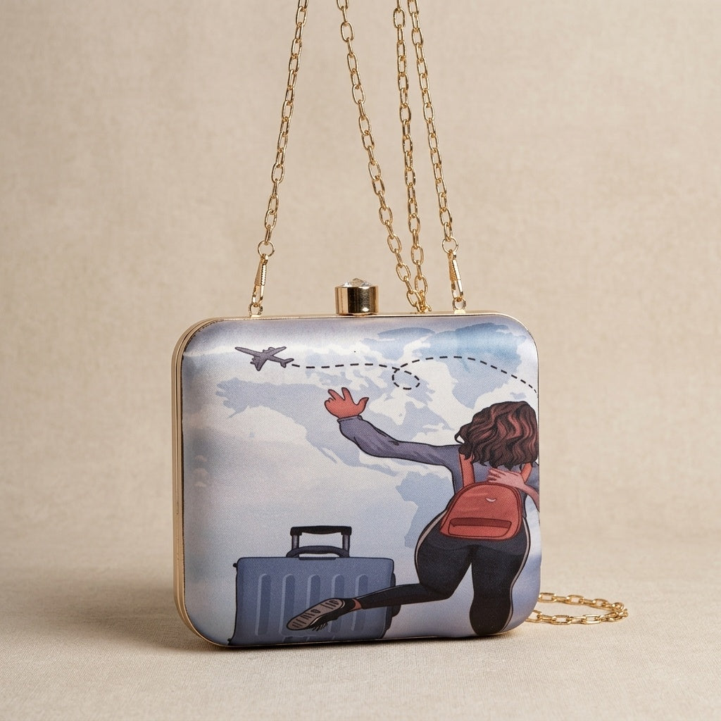 VRPS Printed Clutch | Handcrafted Ethnic Bag | SWIS-1311