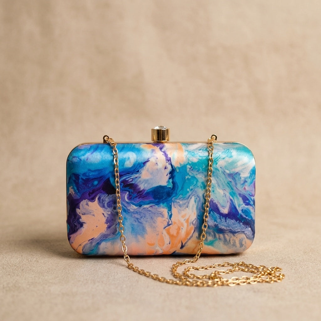 VRPS Printed Clutch | Handcrafted Ethnic Bag | SWIS-1322