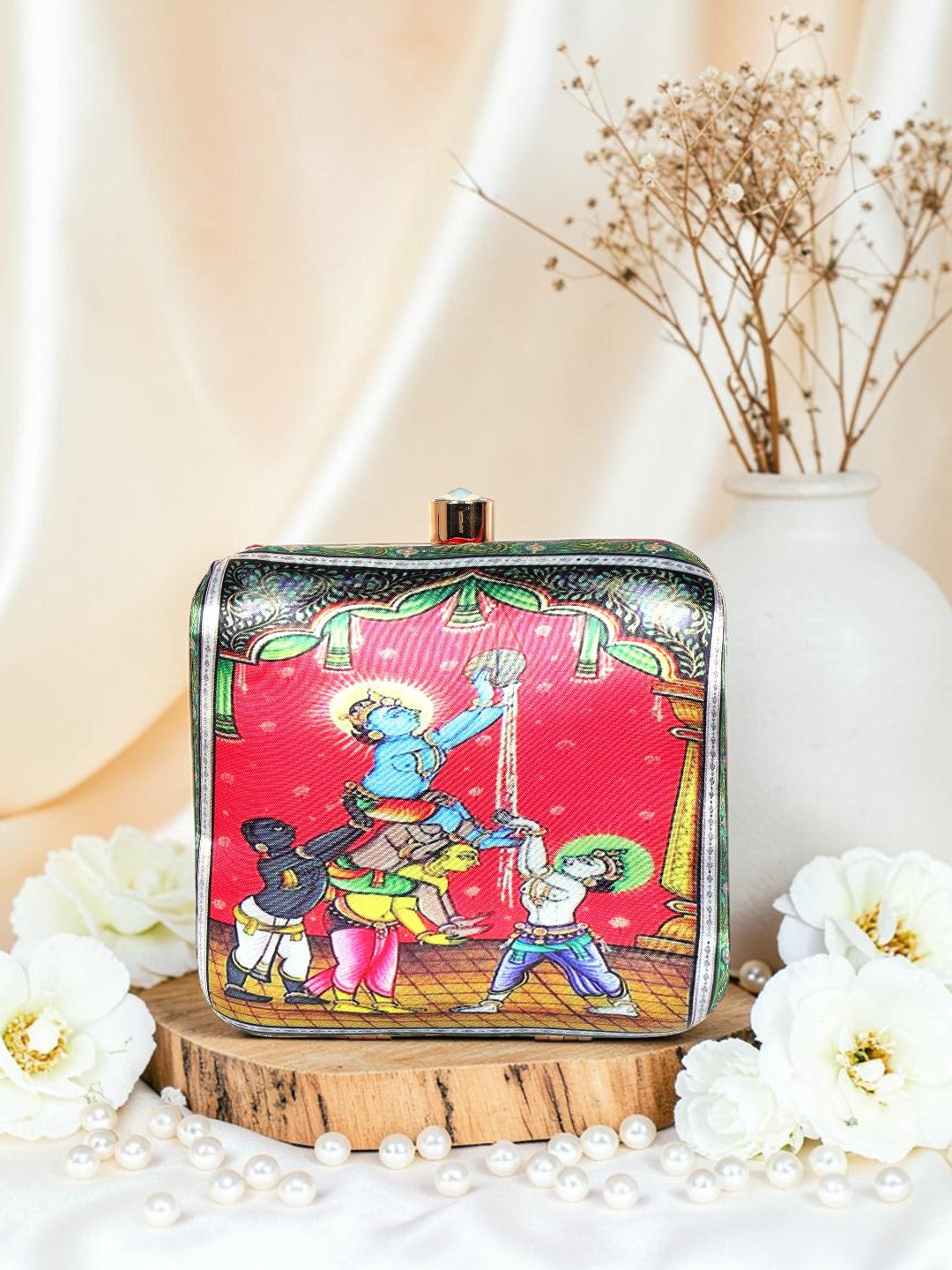 VRPS Printed Clutch | Handcrafted Ethnic Bag | SWIS-1330