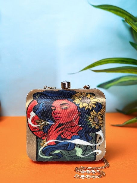 VRPS Printed Clutche | Handcrafted Ethnic Bag | SWIS-1338