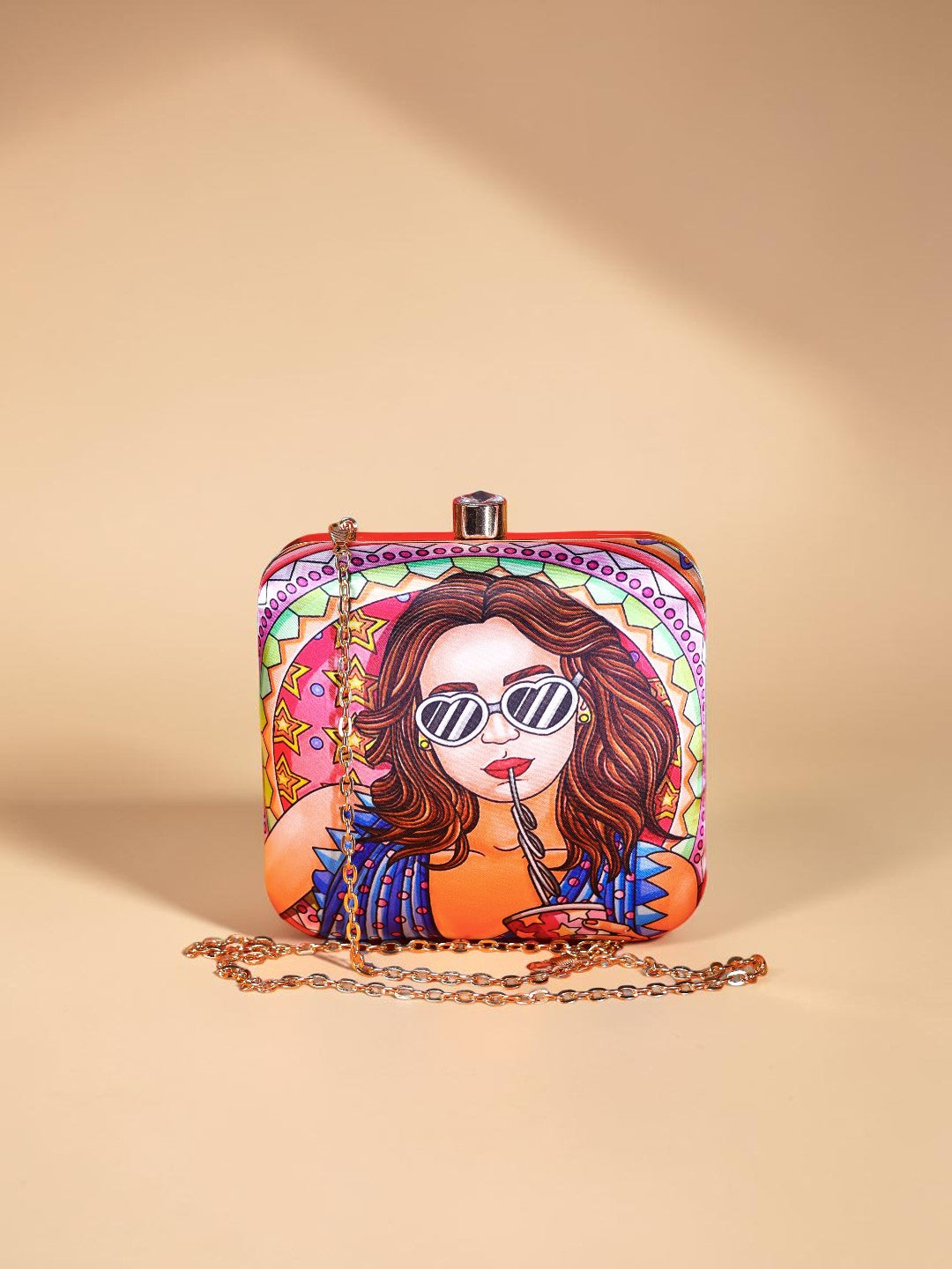 VRPS Printed Clutch | Handcrafted Ethnic Bag | SWIS-1344