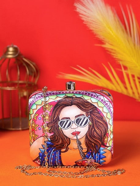 VRPS Printed Clutche | Handcrafted Ethnic Bag | SWIS-1344