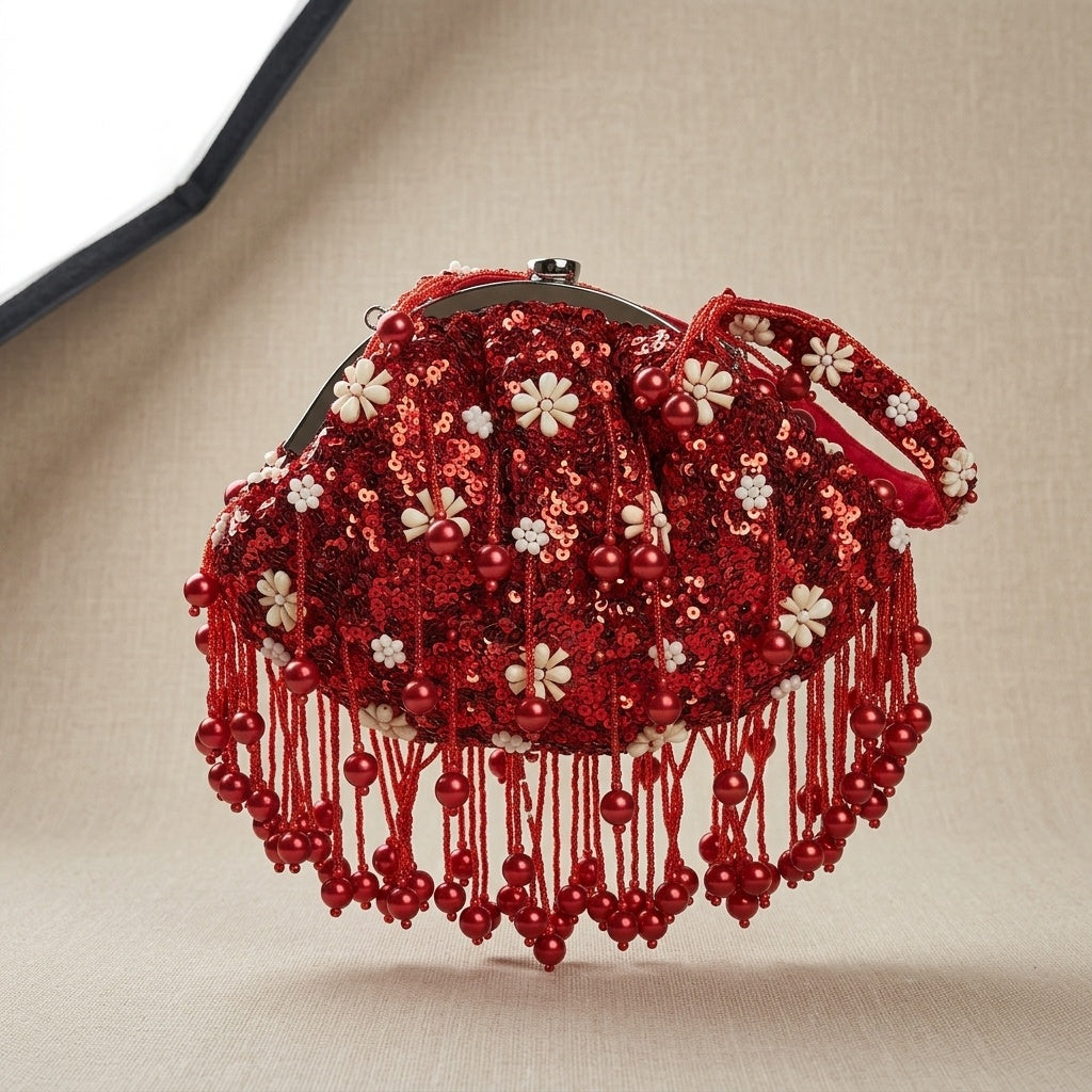 Handcrafted Batua Bag SWIS-1409 | VRPS Handicrafts | Indian Ethnic Bag