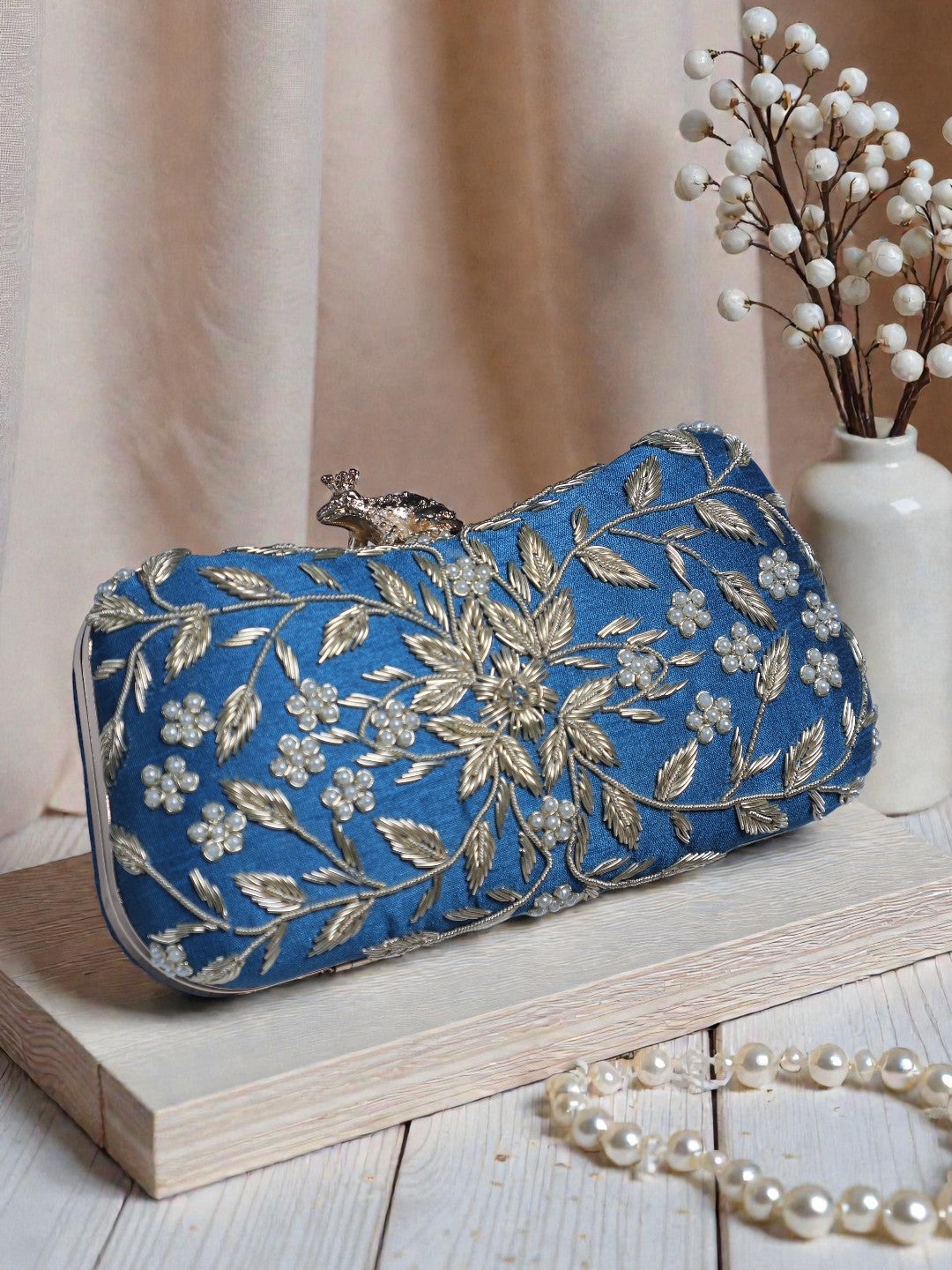 VRPS Embroidered Clutch | Handcrafted Ethnic Bag | SWIS-140