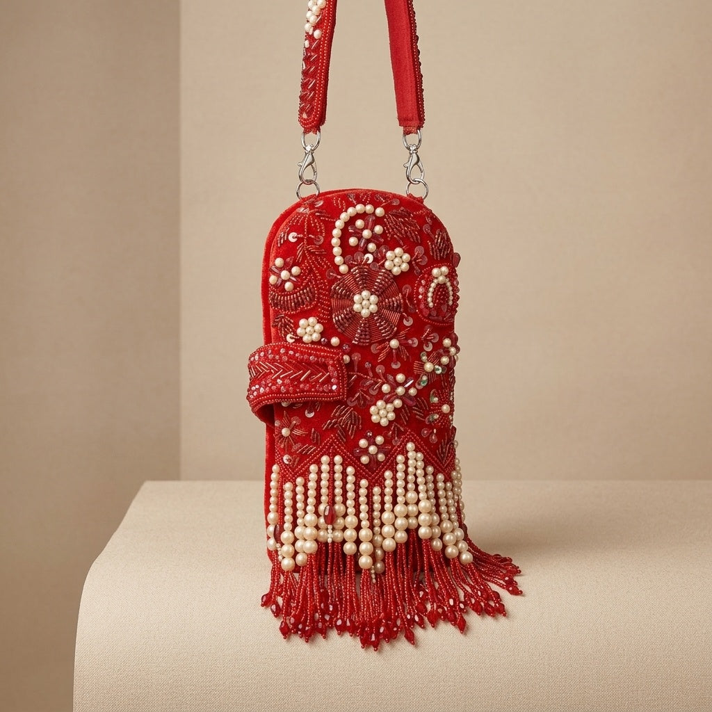 VRPS Embroidered Clutch | Handcrafted Ethnic Bag | SWIS-1477