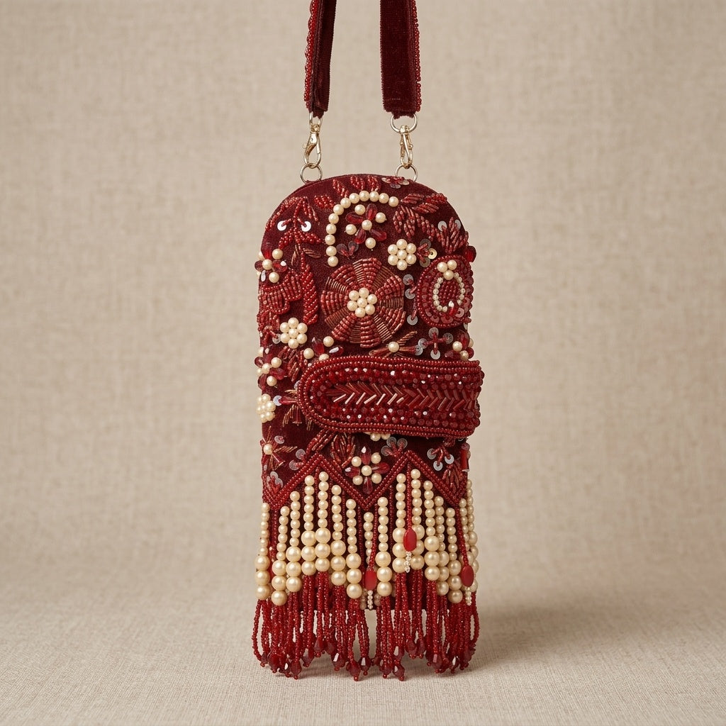 VRPS Embroidered Clutch | Handcrafted Ethnic Bag | SWIS-1478