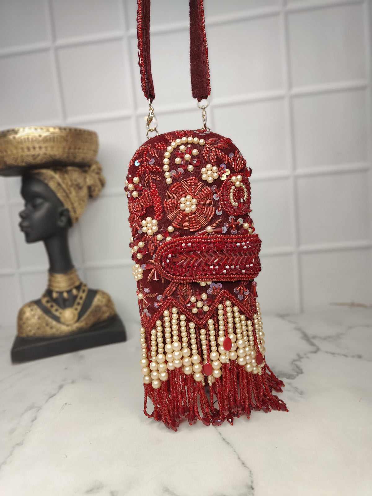 VRPS Embroidered Clutch | Handcrafted Ethnic Bag | SWIS-1478 | Additional Angle