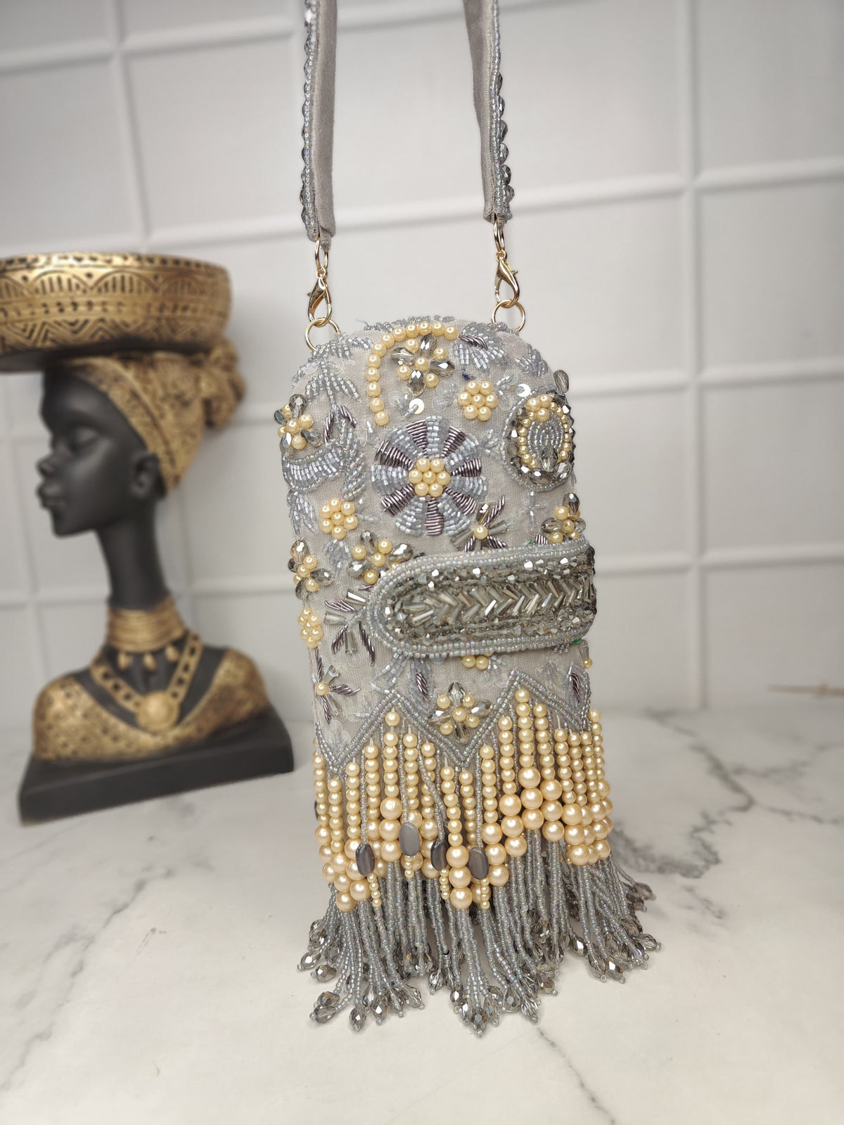VRPS Embroidered Clutch | Handcrafted Ethnic Bag | SWIS-1480 | Additional Angle
