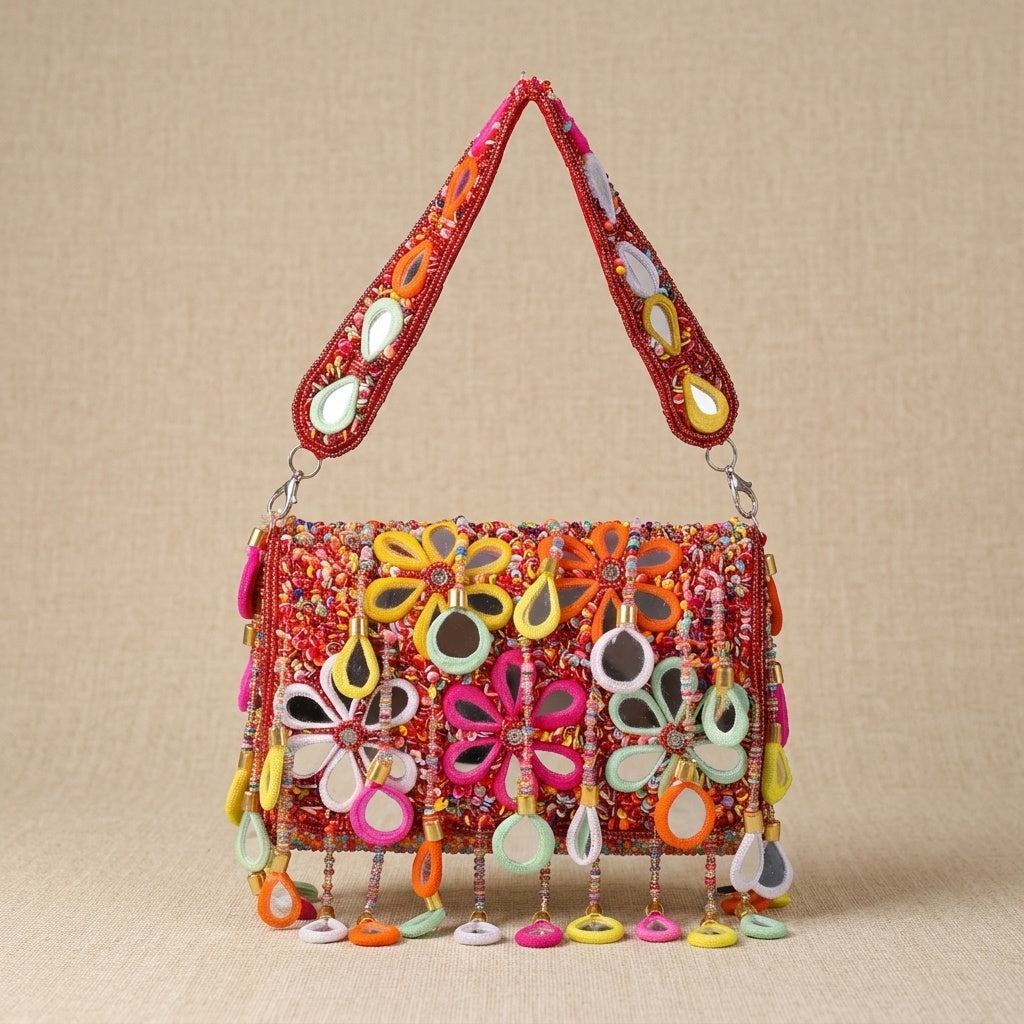 VRPS Flap Bag | Handcrafted Ethnic Bag | SWIS-1547