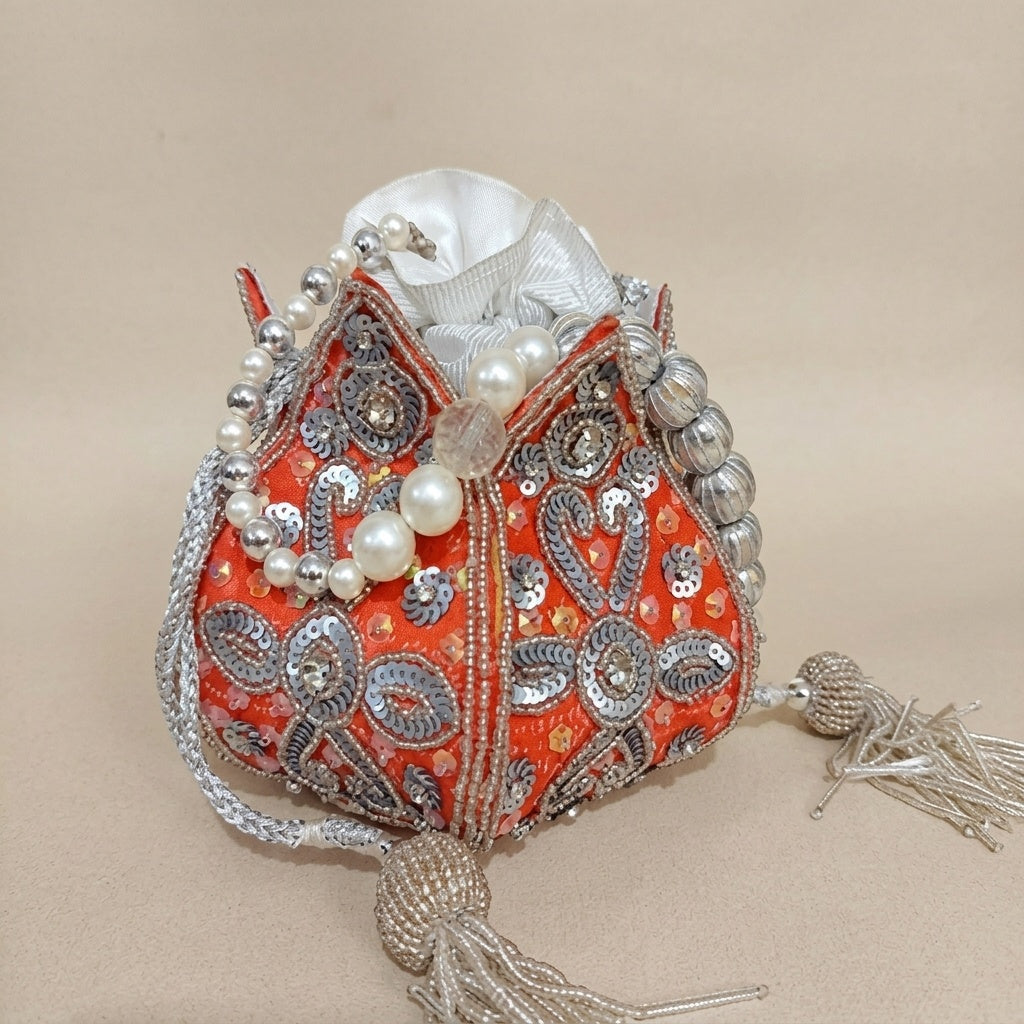 VRPS Lotus Potli | Handcrafted Ethnic Bag | SWIS-1555