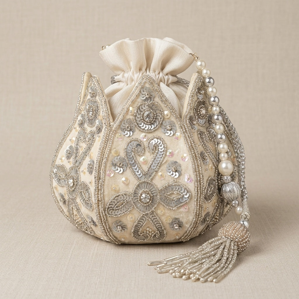 VRPS Lotus Potli | Handcrafted Ethnic Bag | SWIS-1556