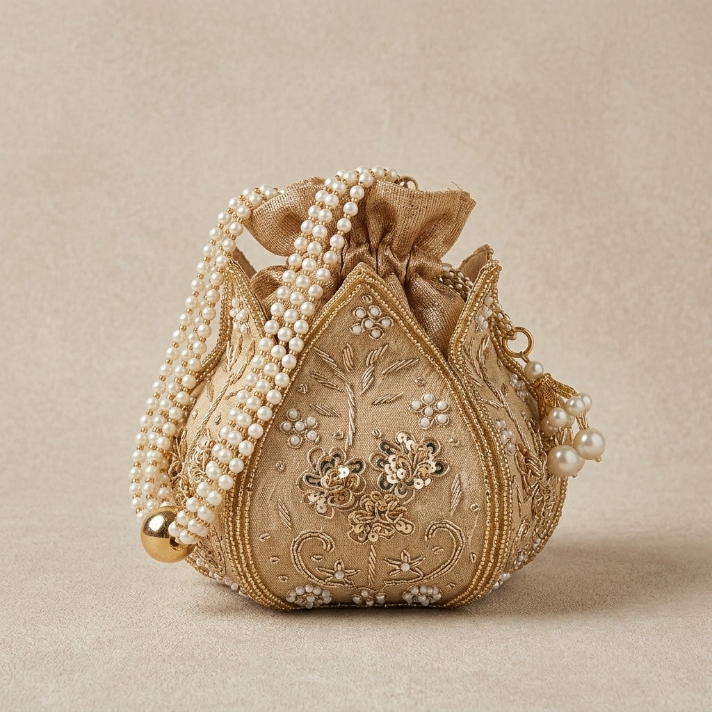 VRPS Lotus Potli | Handcrafted Ethnic Bag | SWIS-1558