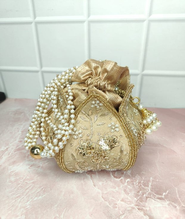 VRPS Lotus Potli | Handcrafted Ethnic Bag | SWIS-1558 | Additional Angle