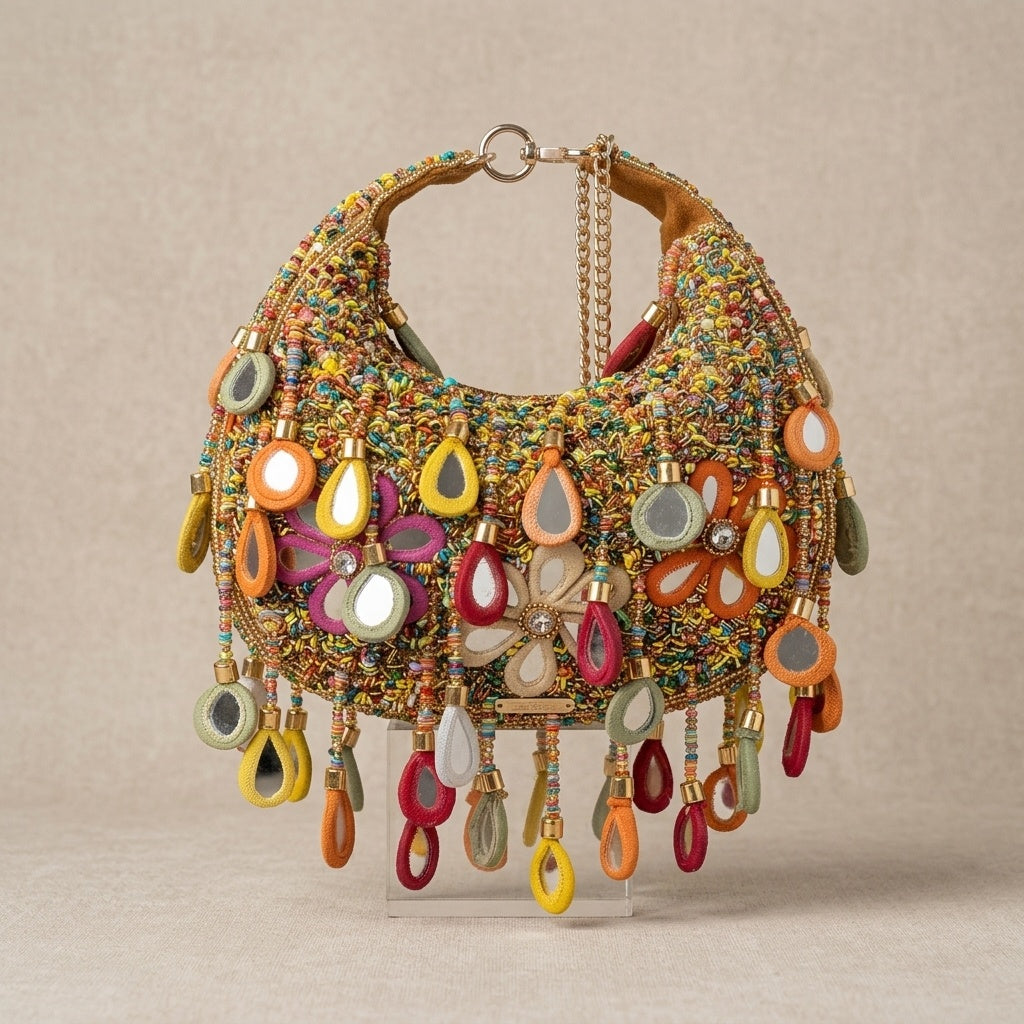 VRPS Moon Clutch | Handcrafted Ethnic Bag | SWIS-1584