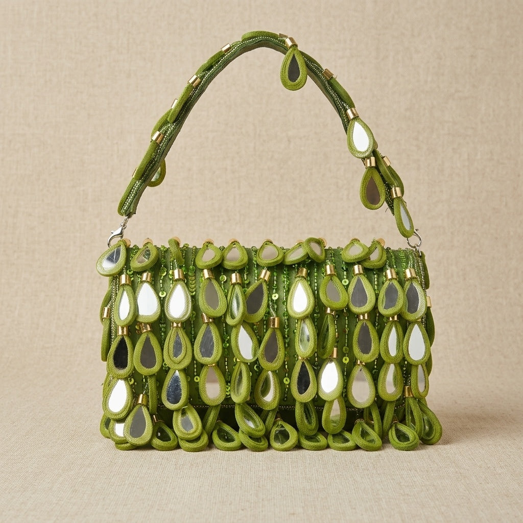 Handcrafted Flap Bag SWIS-1587 | VRPS Handicrafts | Indian Ethnic Bag