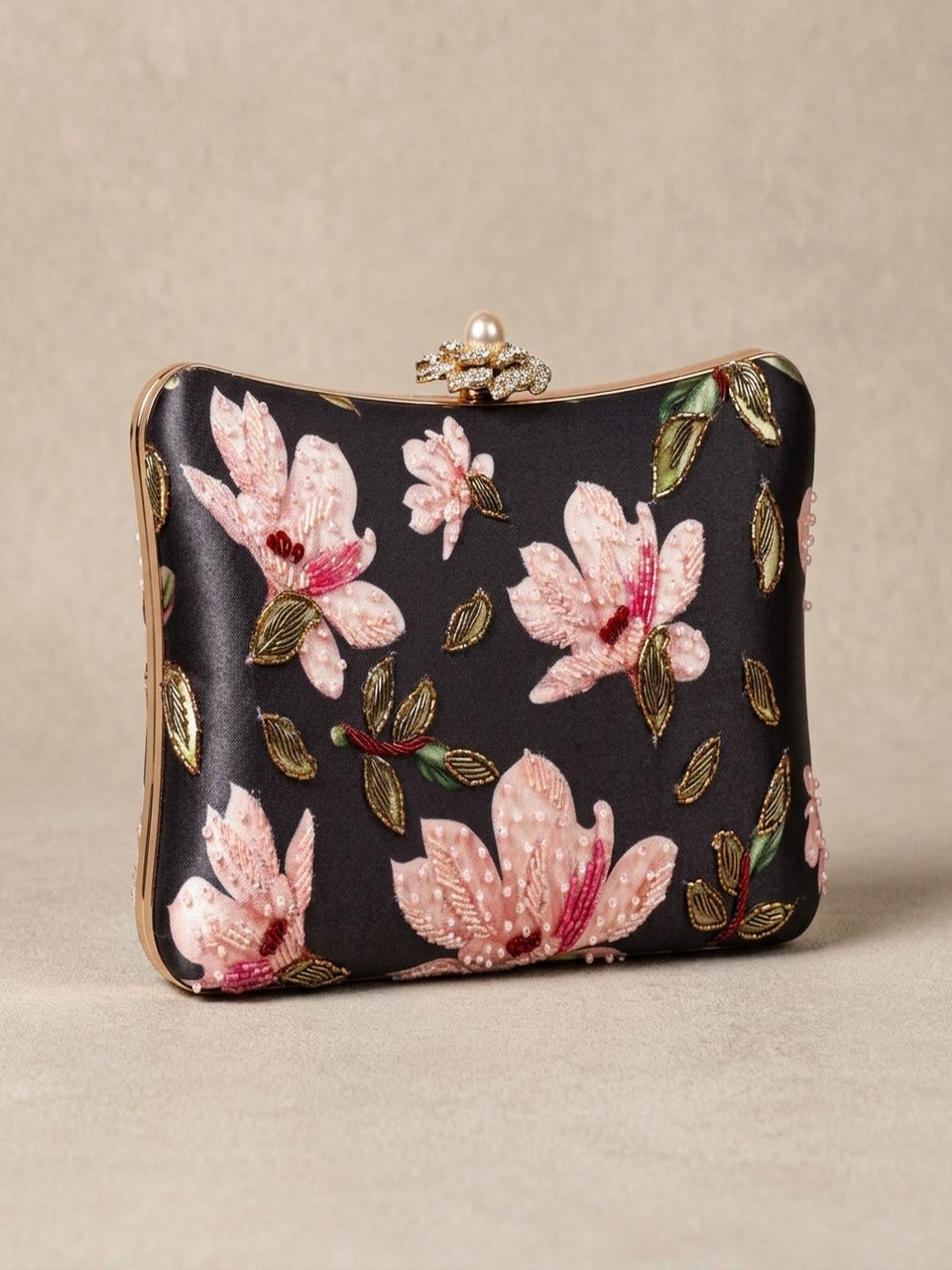 VRPS Printed Embroidered Clutch | Handcrafted Ethnic Bag | SWIS-1622