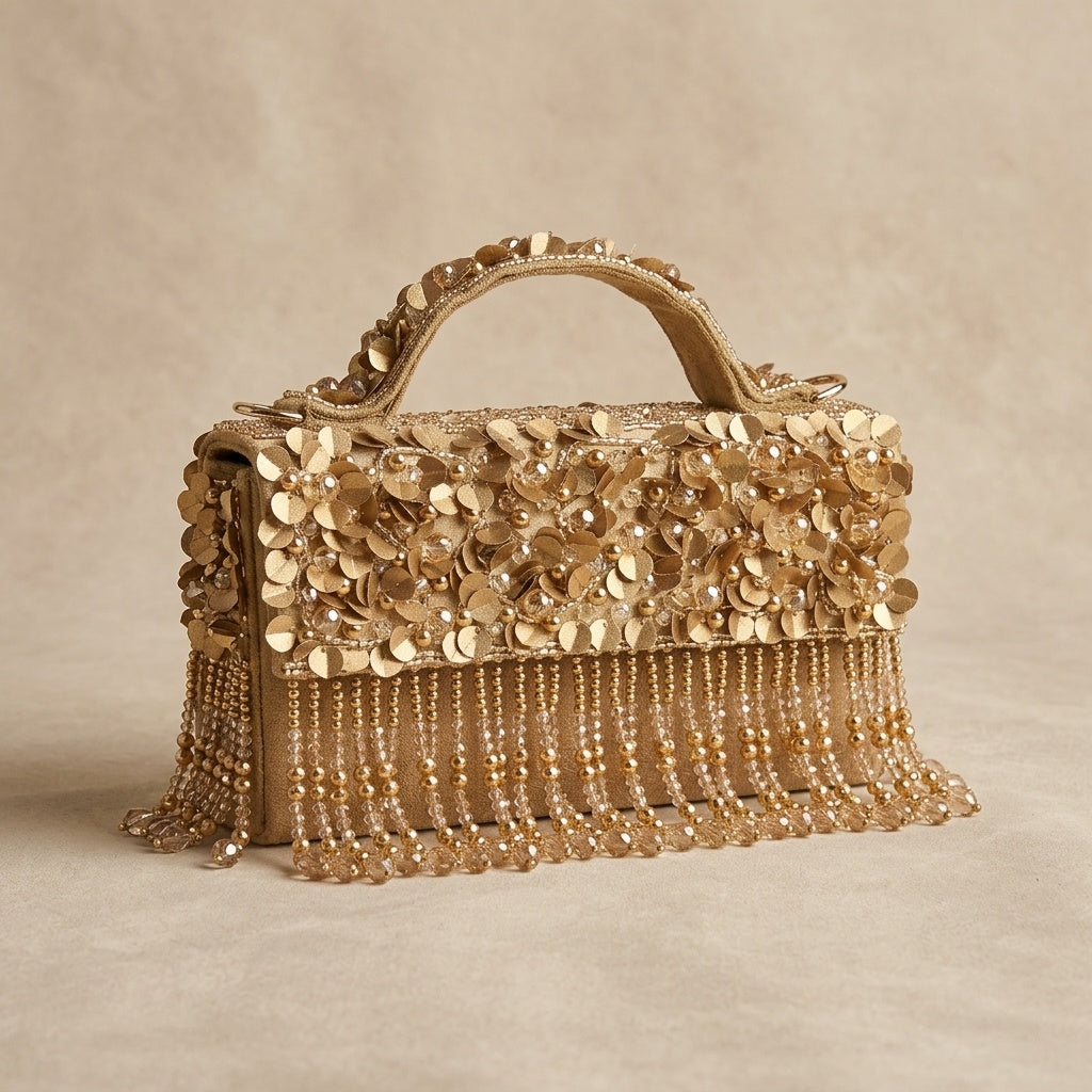 Handcrafted Flap Bag SWIS-1635 | VRPS Handicrafts | Indian Ethnic Bag