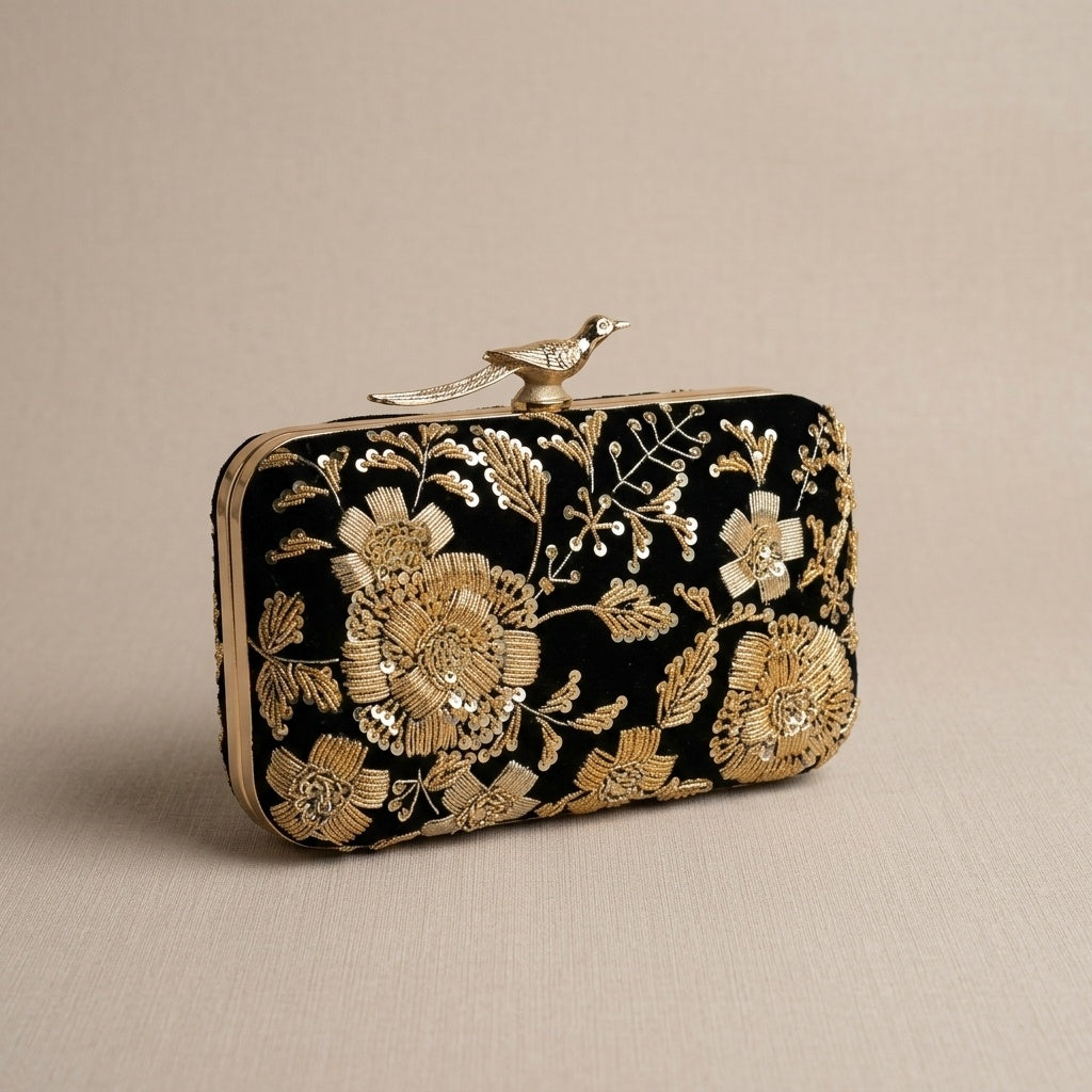 VRPS Embroidered Clutch | Handcrafted Ethnic Bag | SWIS-1645