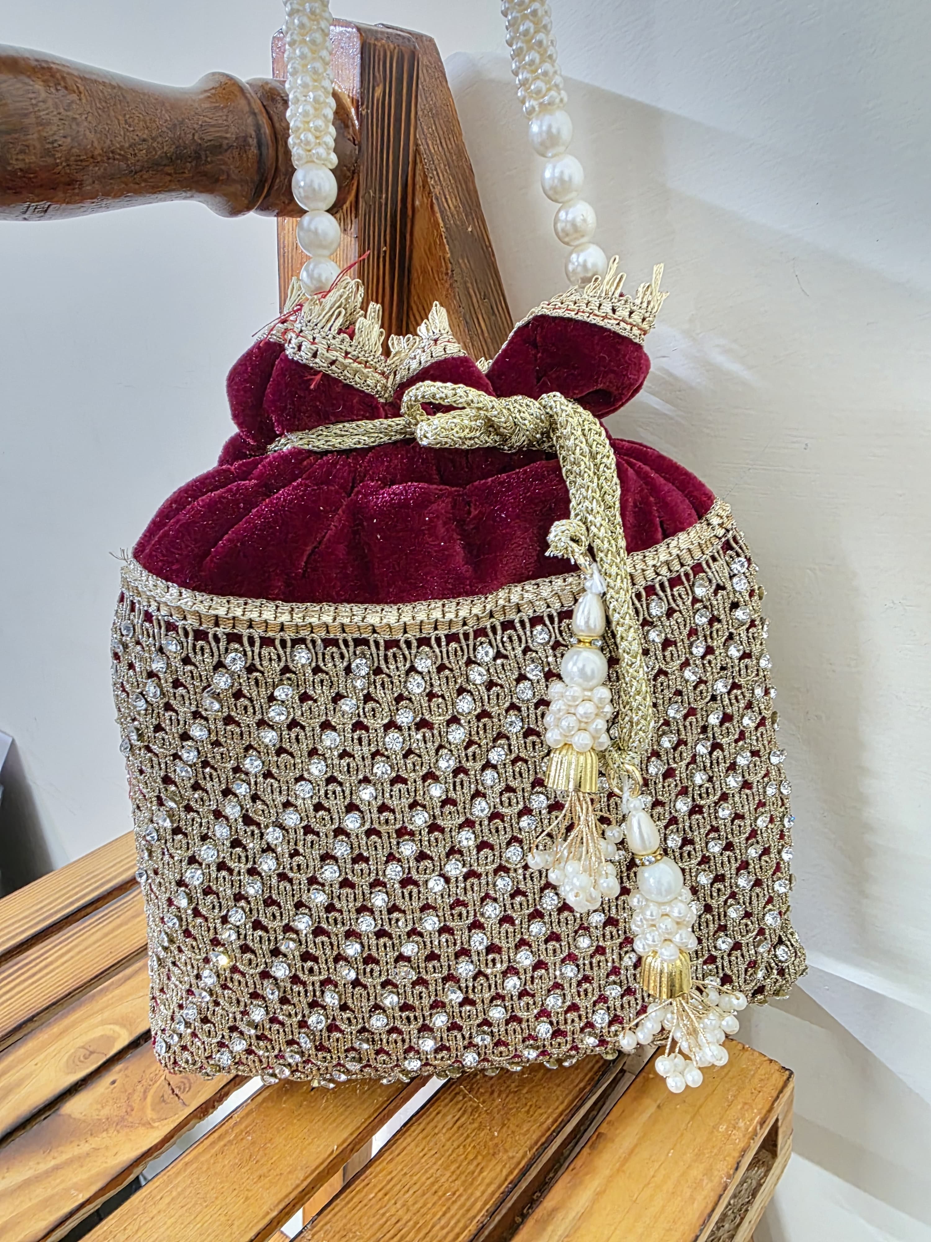 VRPS Potli Bag | Handcrafted Ethnic Bag | SWIS-1698 | Additional Angle