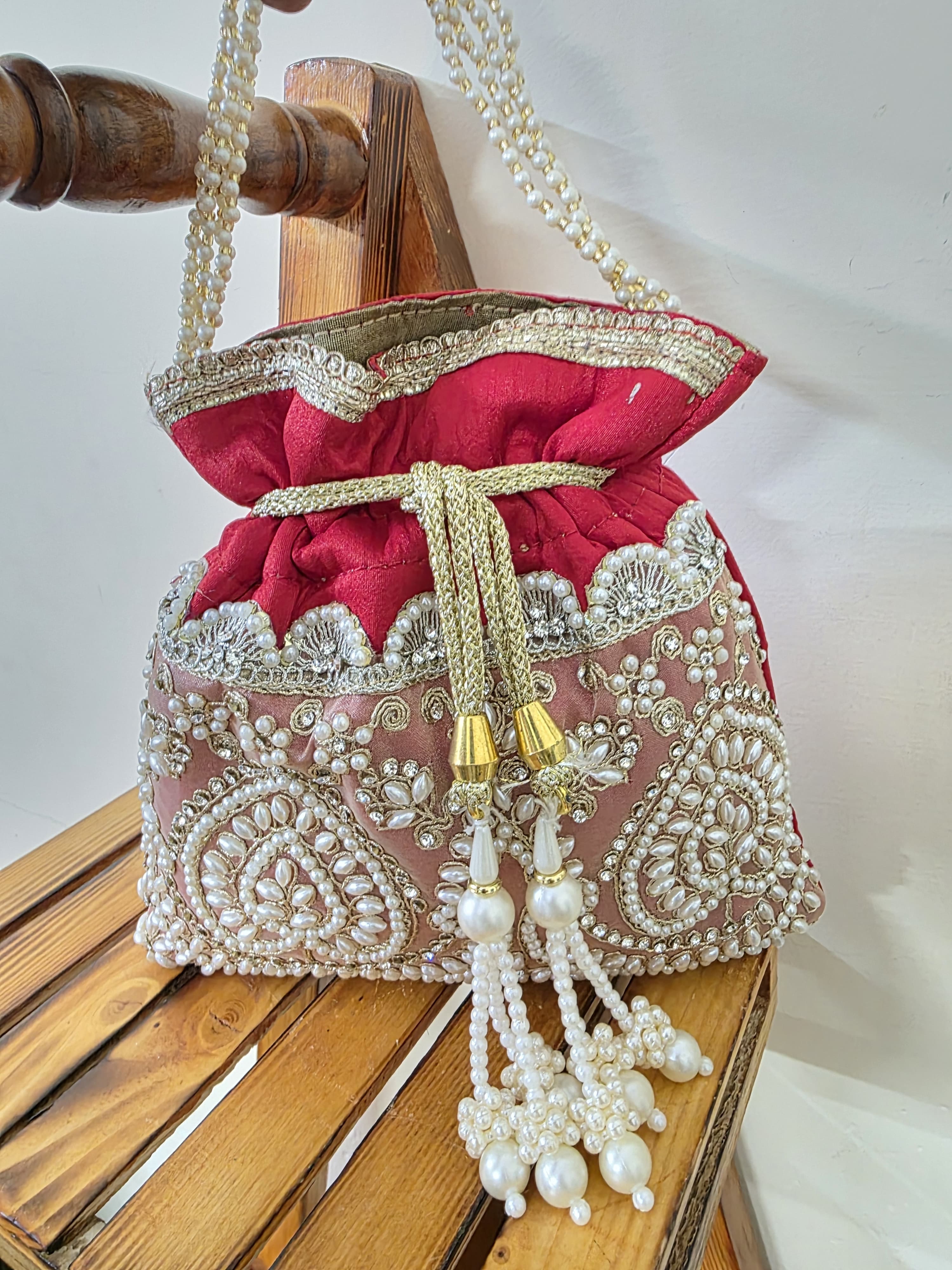 VRPS Potli Bag | Handcrafted Ethnic Bag | SWIS-1702 | Additional Angle