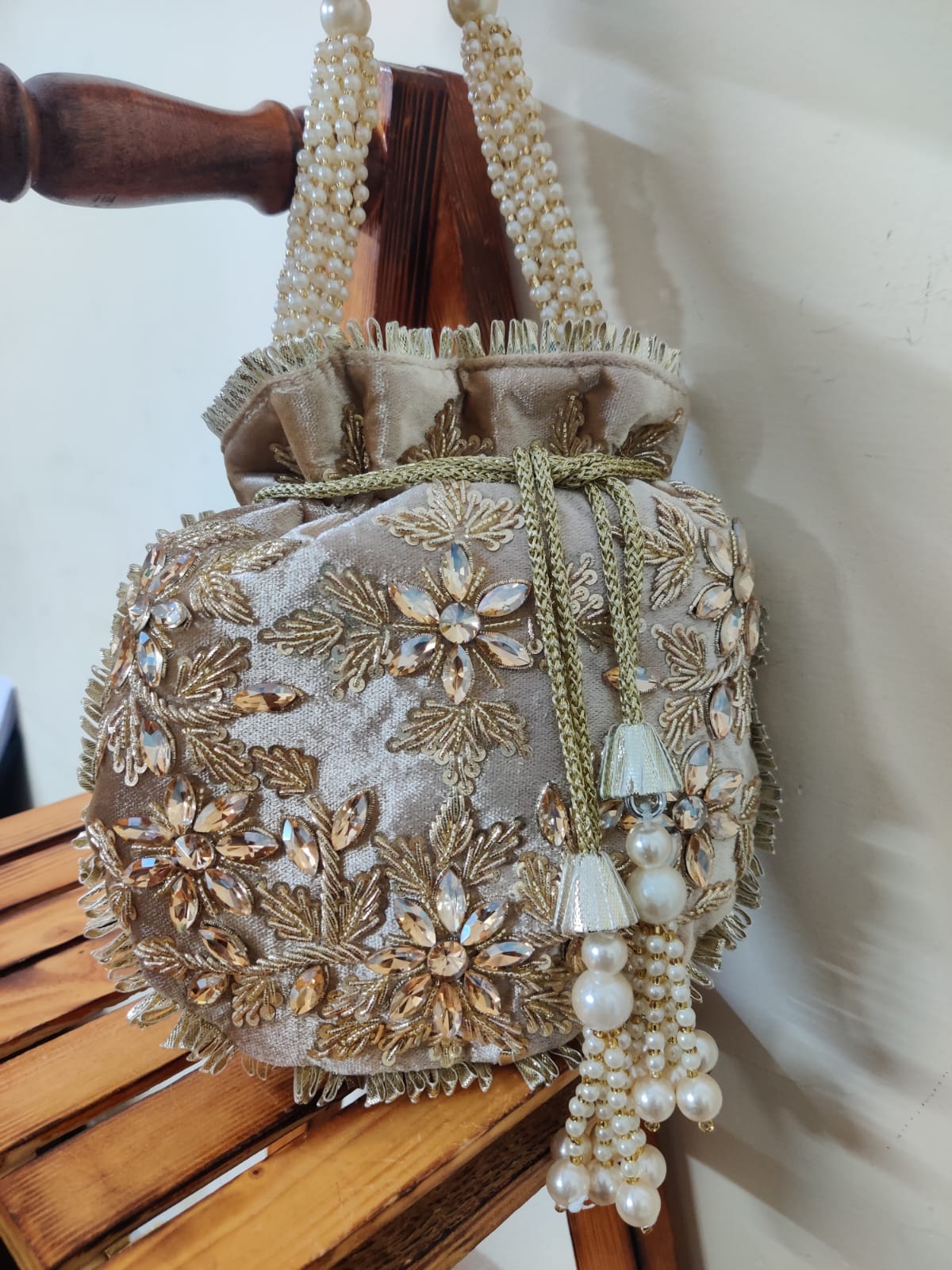 VRPS Potli Bag | Handcrafted Ethnic Bag | SWIS-1722 | Additional Angle