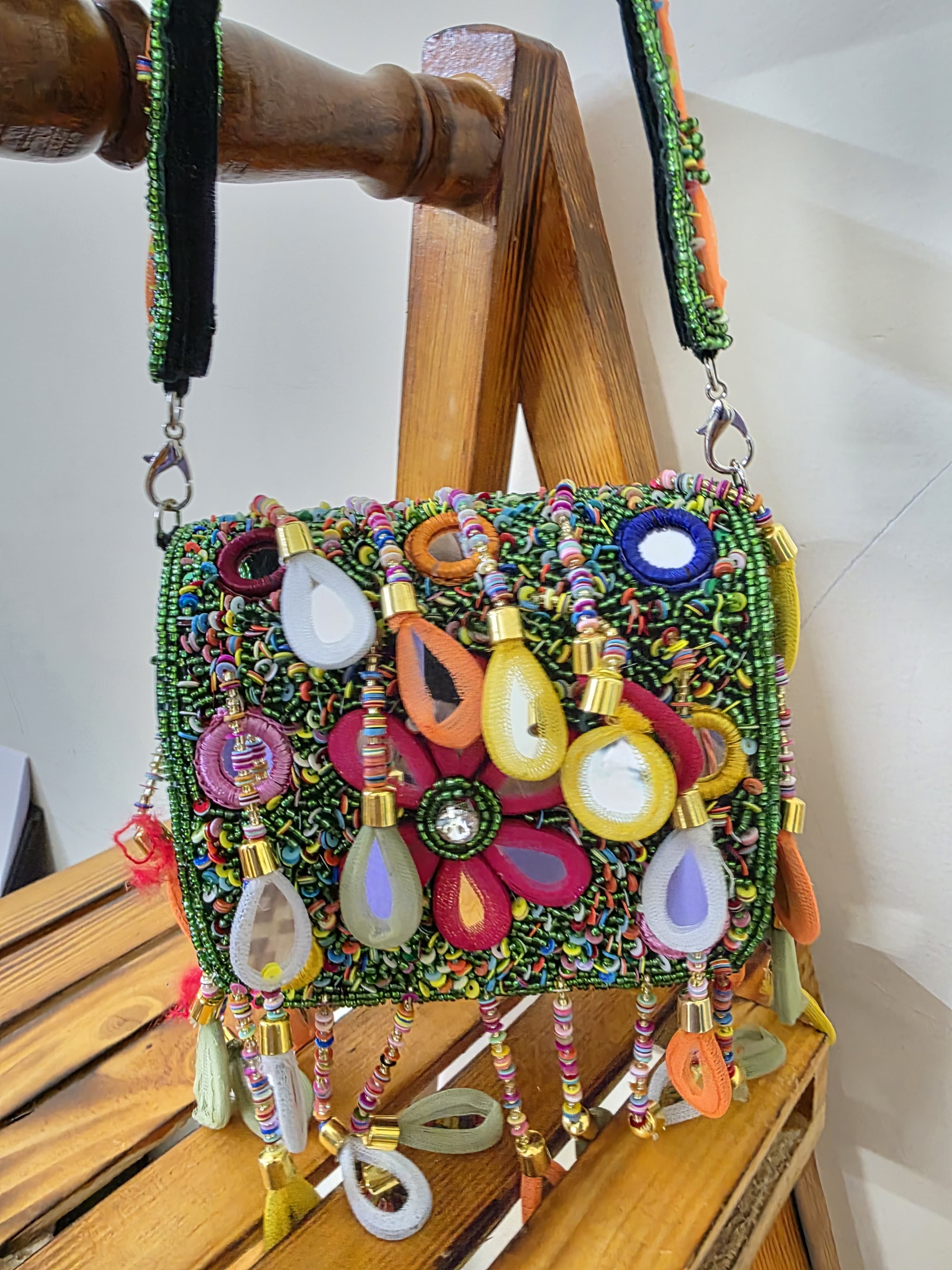 VRPS Flap Bag | Handcrafted Ethnic Bag | SWIS-1802 | Additional Angle