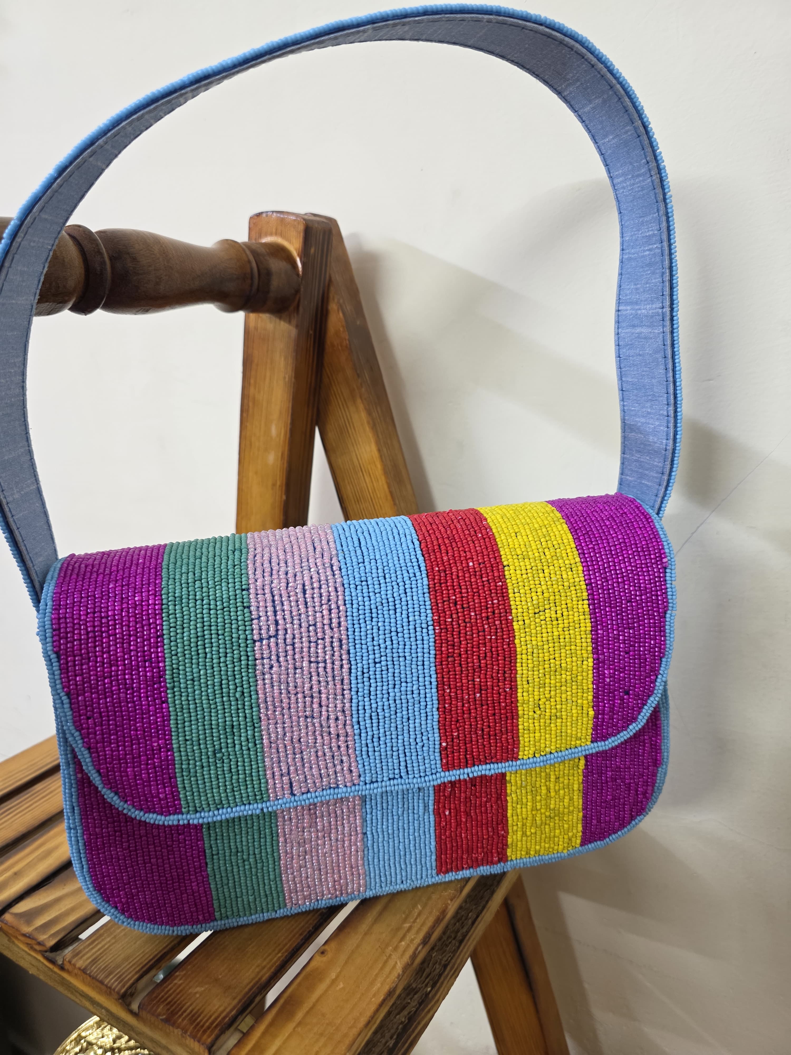 VRPS Beaded Clutch | Handcrafted Ethnic Bag | SWIS-1860 | Additional Angle