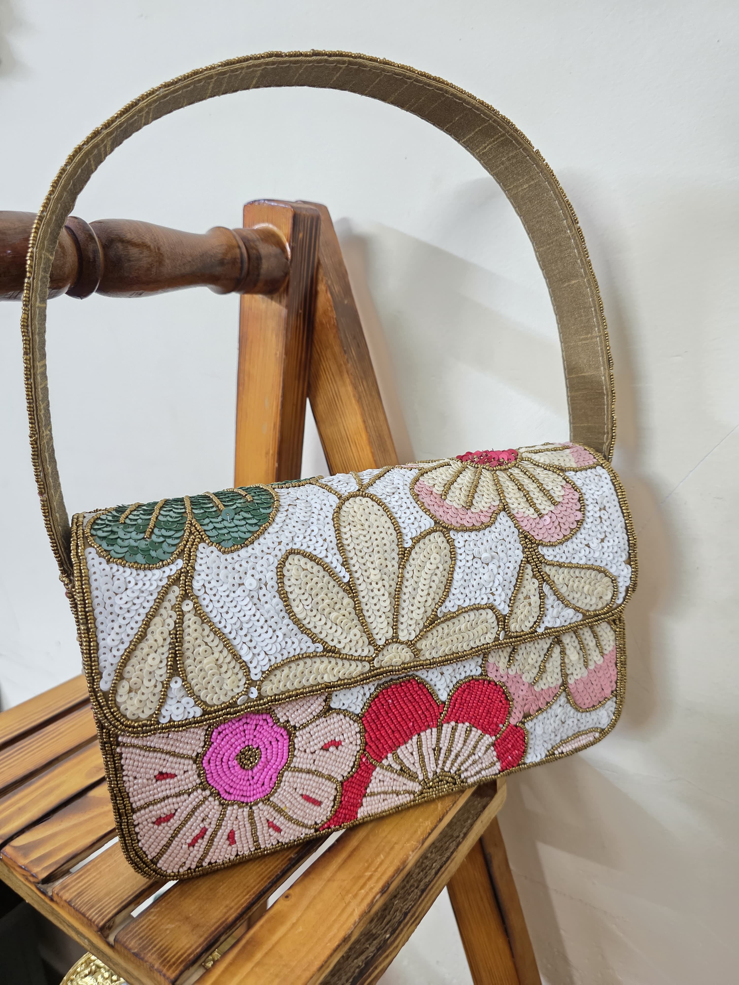 VRPS Beaded Clutch | Handcrafted VRPS Beaded Clutch | SWIS-1861