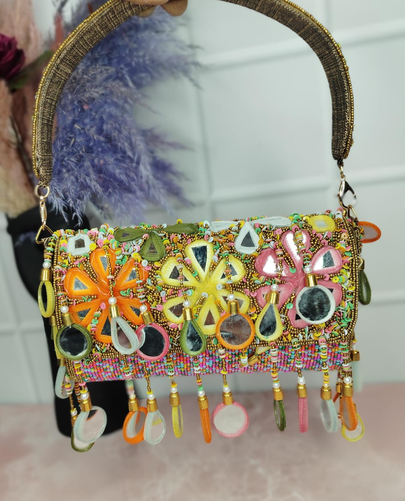 VRPS Flap Bag | Handcrafted Ethnic Bag | SWIS-1925