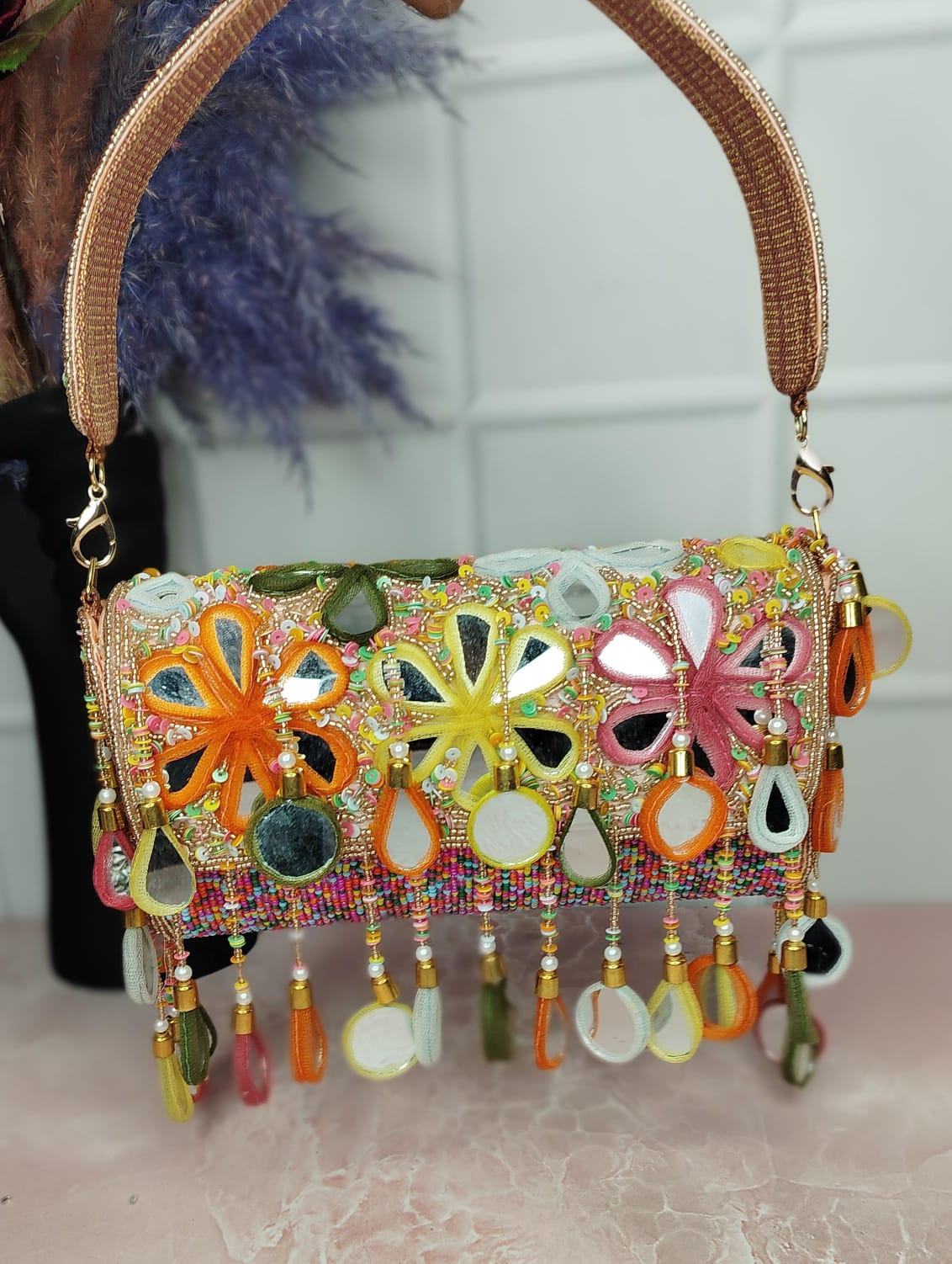 VRPS Flap Bag | Handcrafted Ethnic Bag | SWIS-1927