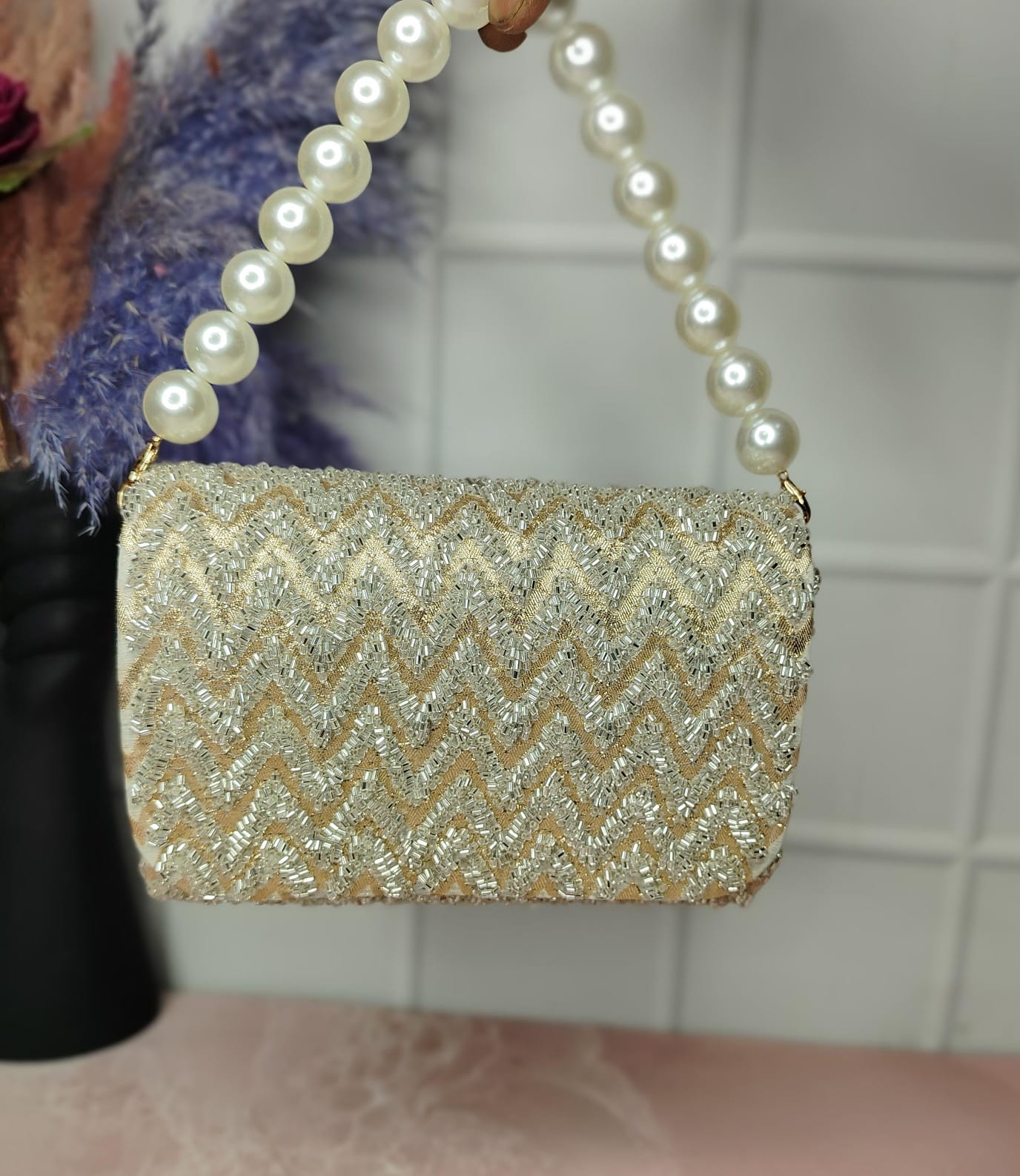 VRPS Flap Bag | Handcrafted Ethnic Bag | SWIS-1940 | Additional Angle