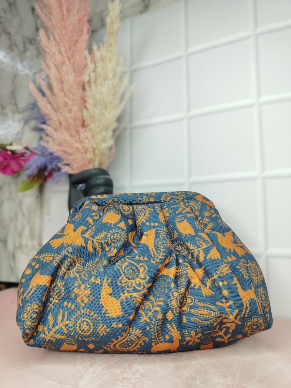 Handcrafted Classic Clutch Bag SWIS-2062 | VRPS Handicrafts | Indian Ethnic Bag