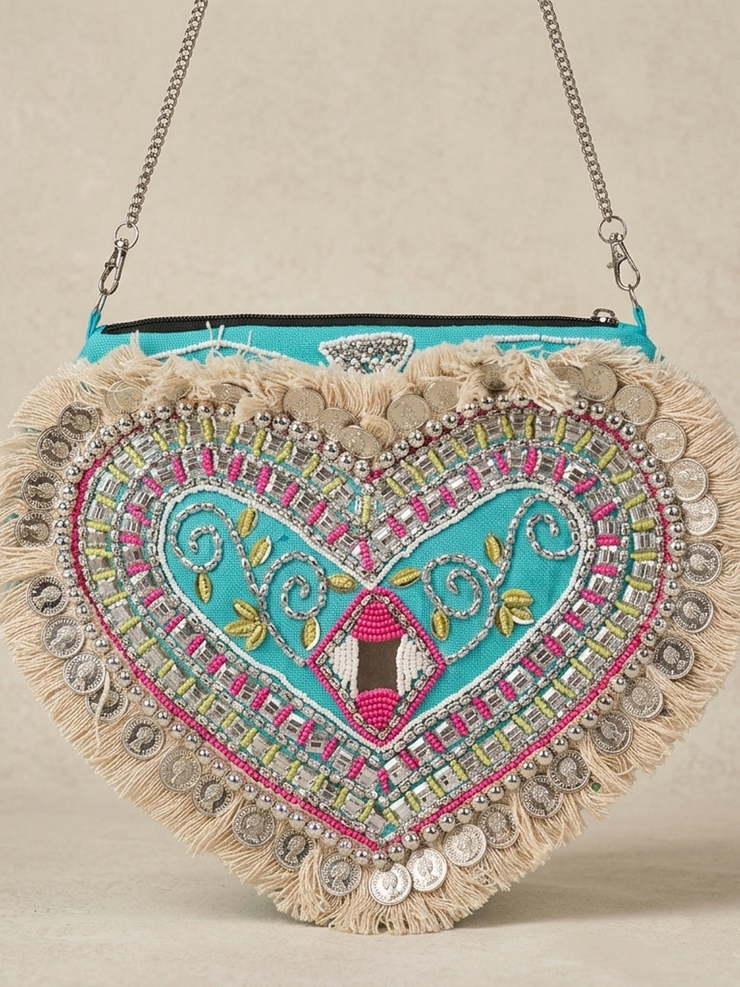 Handcrafted Banjara Boho Bag SWIS-2064 | VRPS Handicrafts | Indian Ethnic Bag