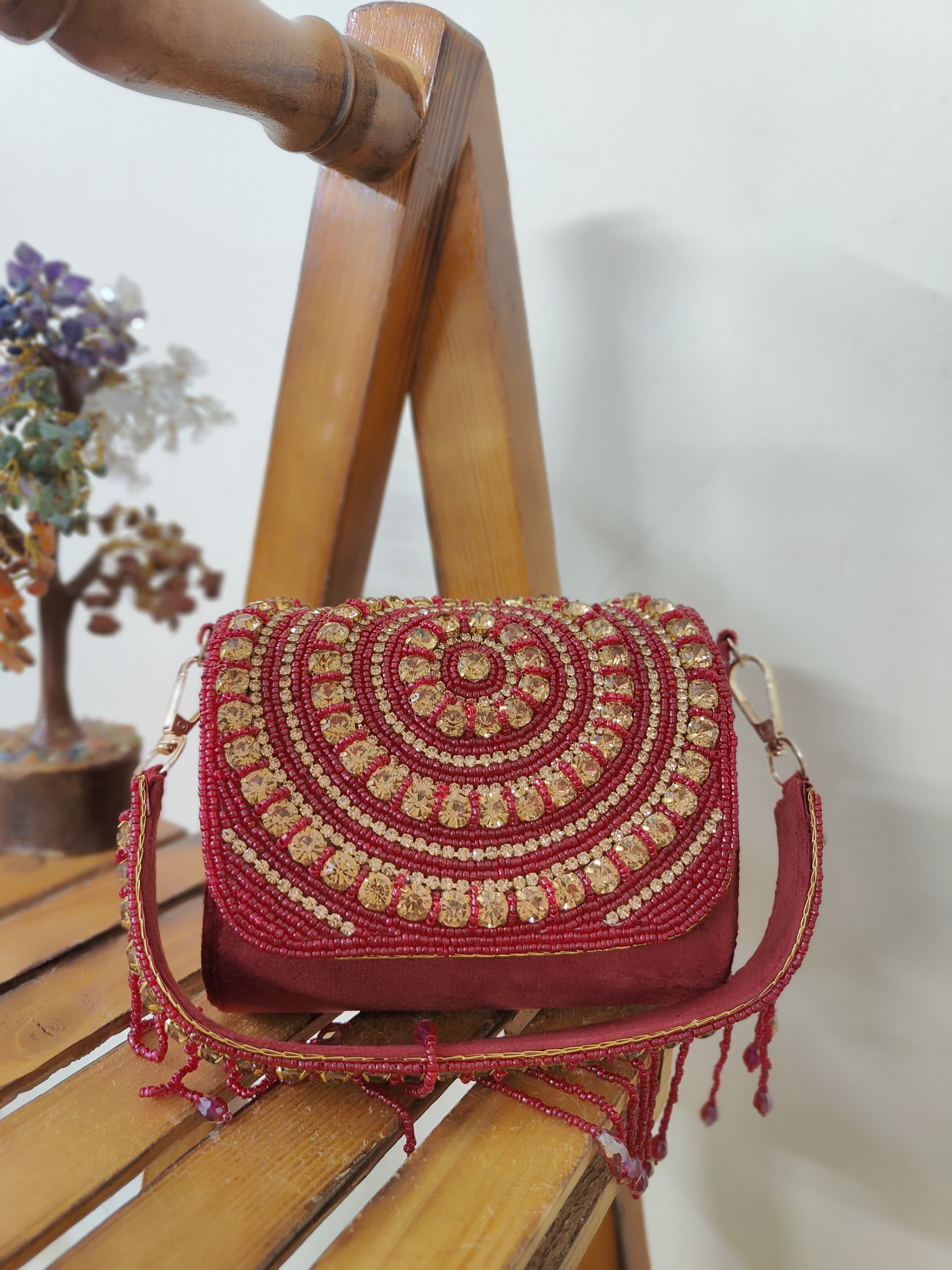 VRPS Flap Bag | Handcrafted Ethnic Bag | SWIS-2150 | Additional Angle