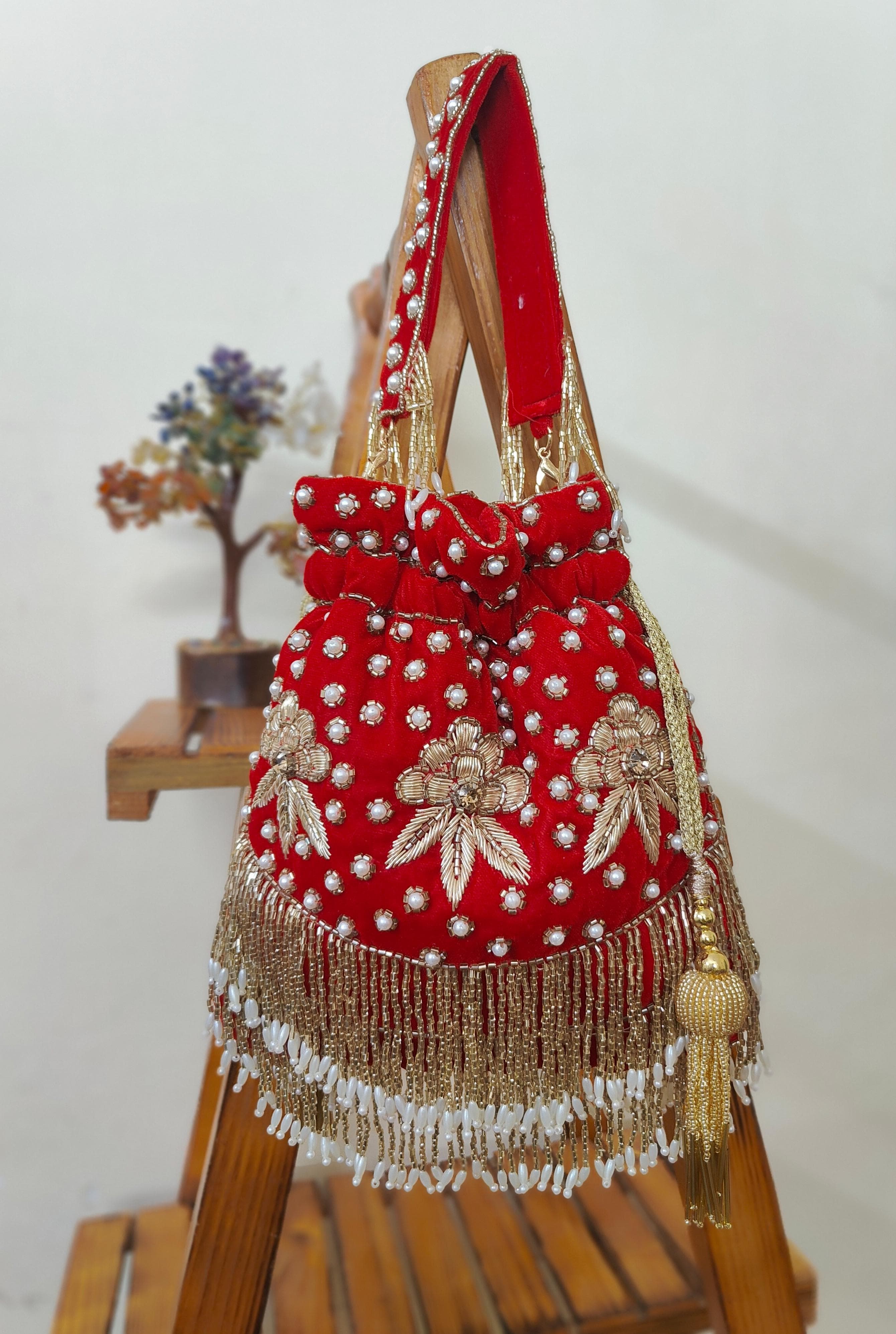 VRPS Potli Bag | Handcrafted Ethnic Bag | SWIS-2169 | Additional Angle