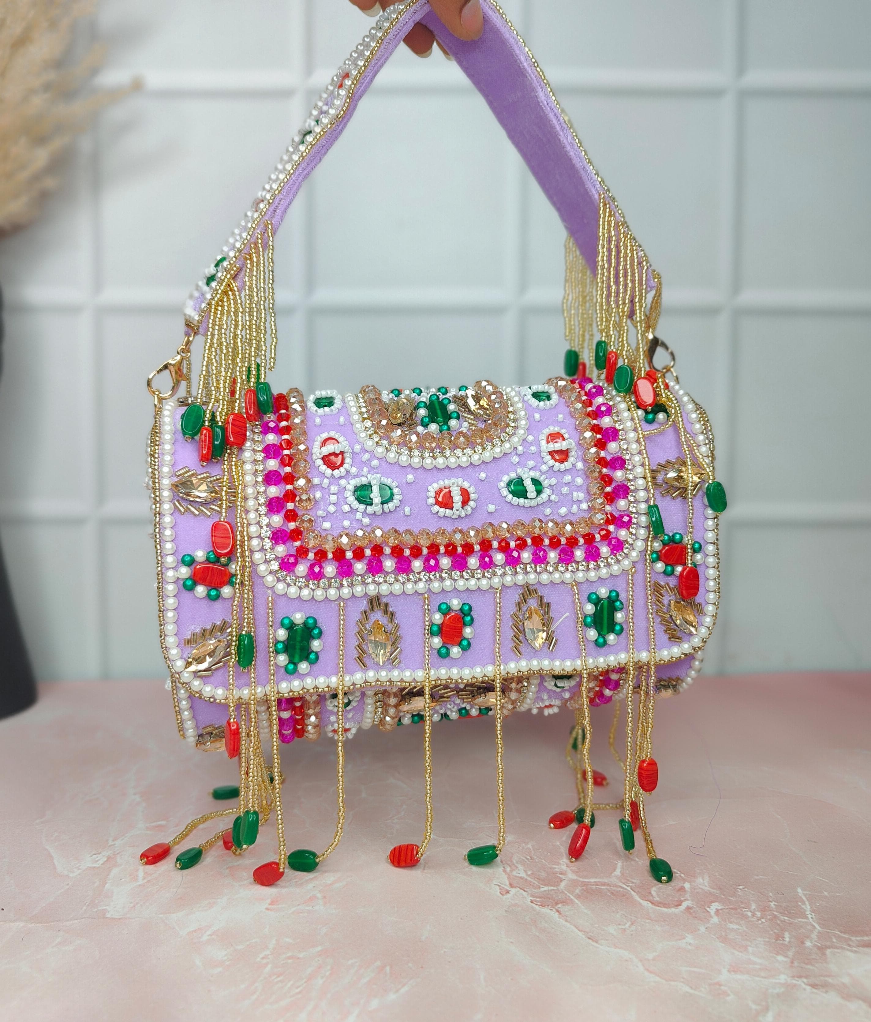 VRPS Flap Bag | Handcrafted Ethnic Bag | SWIS-2184 | Additional Angle