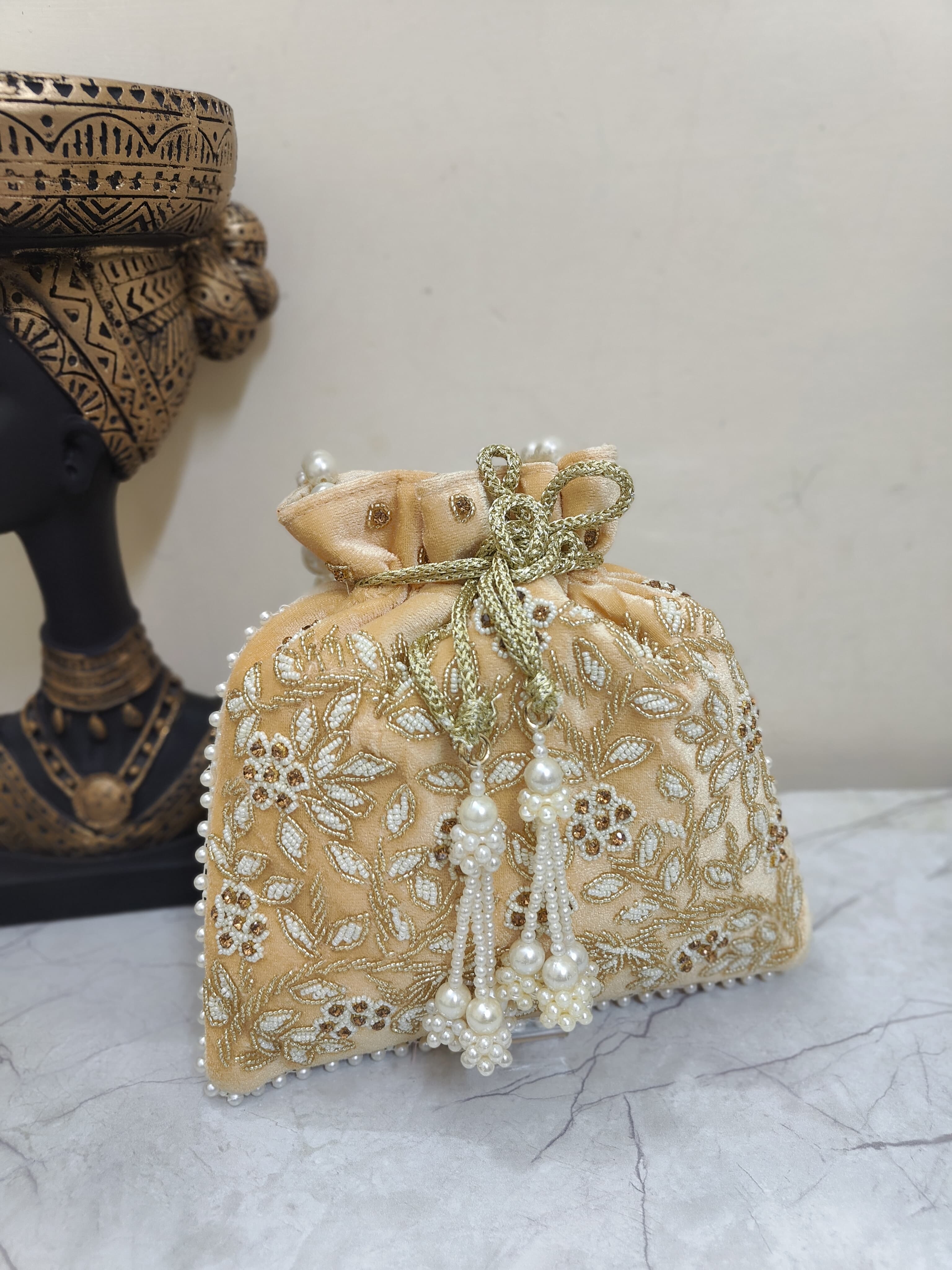VRPS Potli Bag | Handcrafted Ethnic Bag | SWIS-2288 | Additional Angle