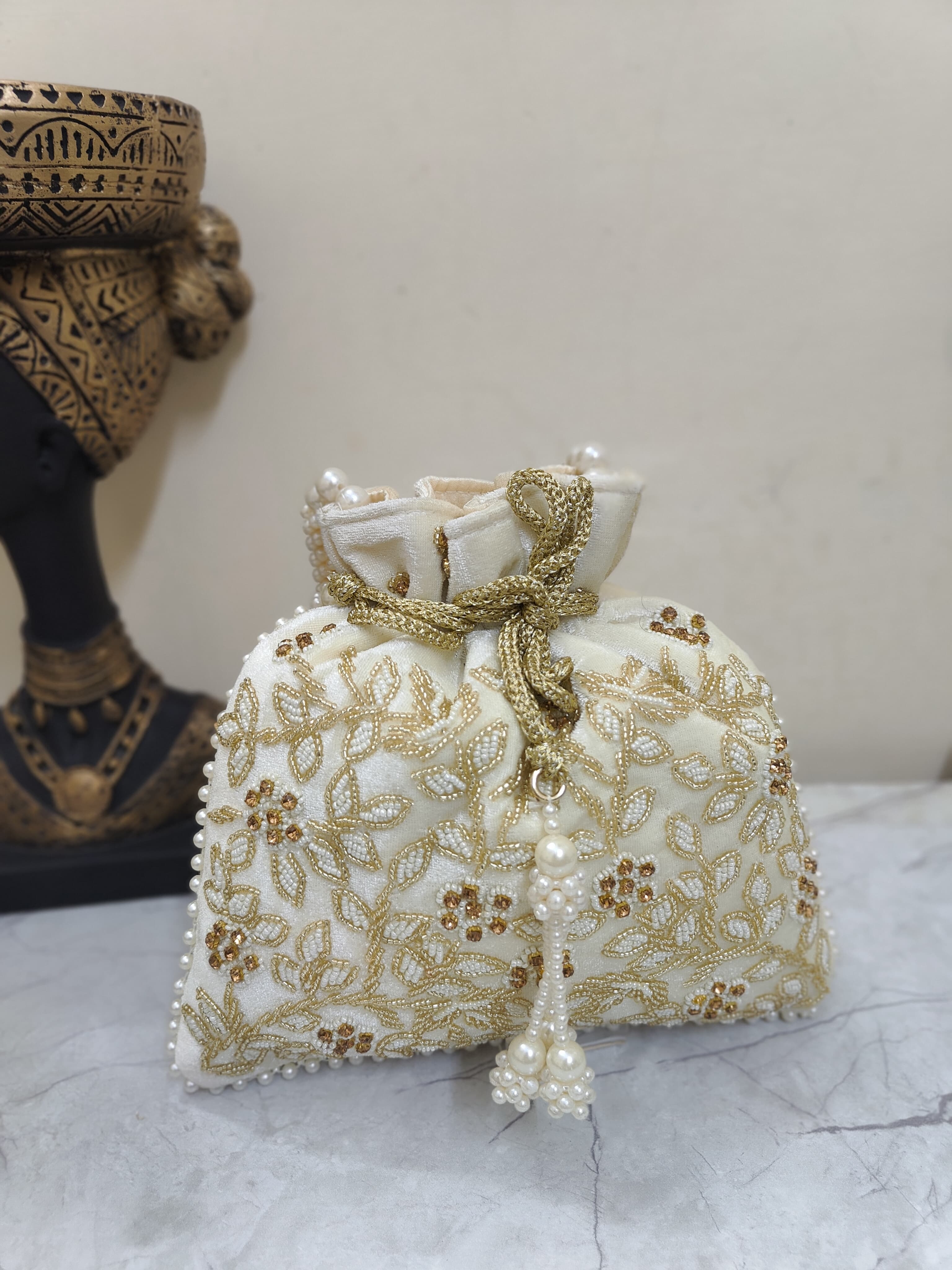 VRPS Potli Bag | Handcrafted Ethnic Bag | SWIS-2293 | Additional Angle
