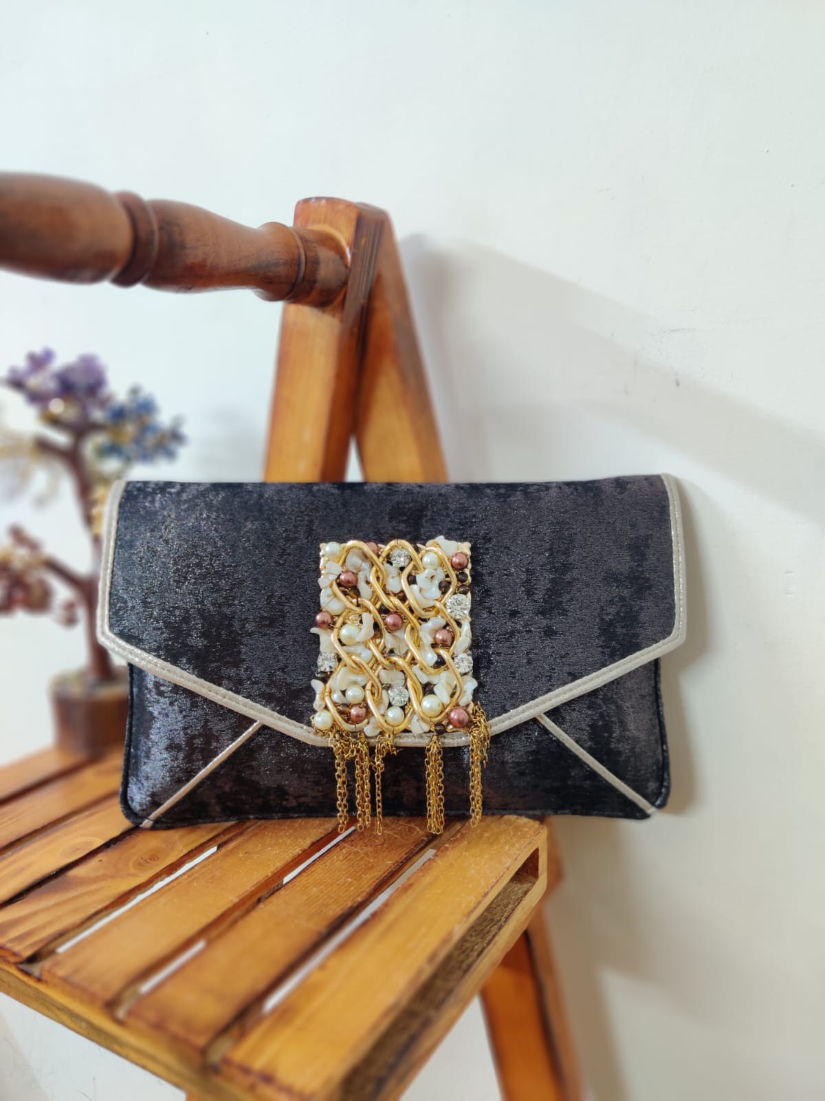 VRPS Flap Bag | Handcrafted Ethnic Bag | SWIS-2314 | Additional Angle