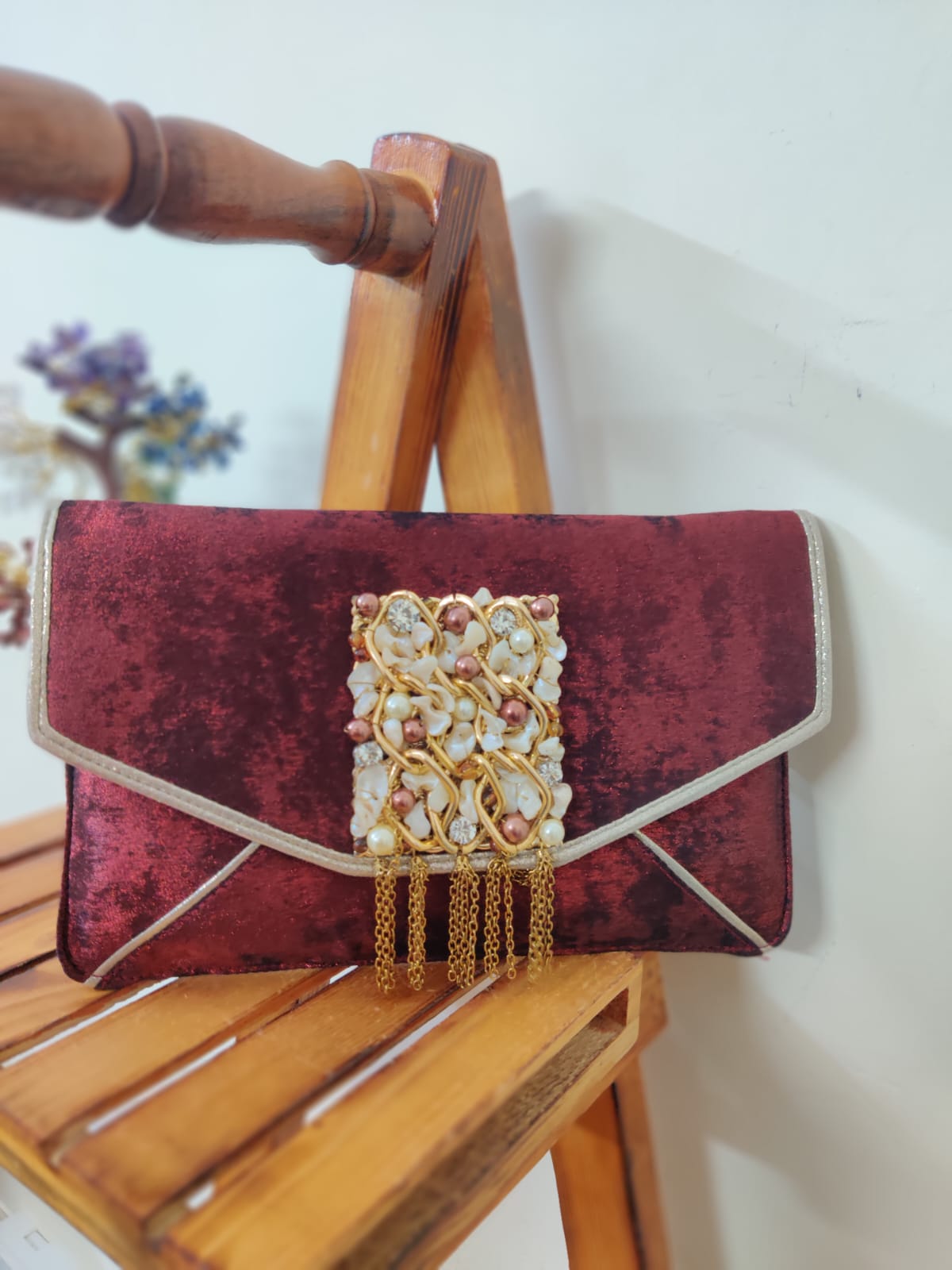 VRPS Flap Bag | Handcrafted Ethnic Bag | SWIS-2316 | Additional Angle