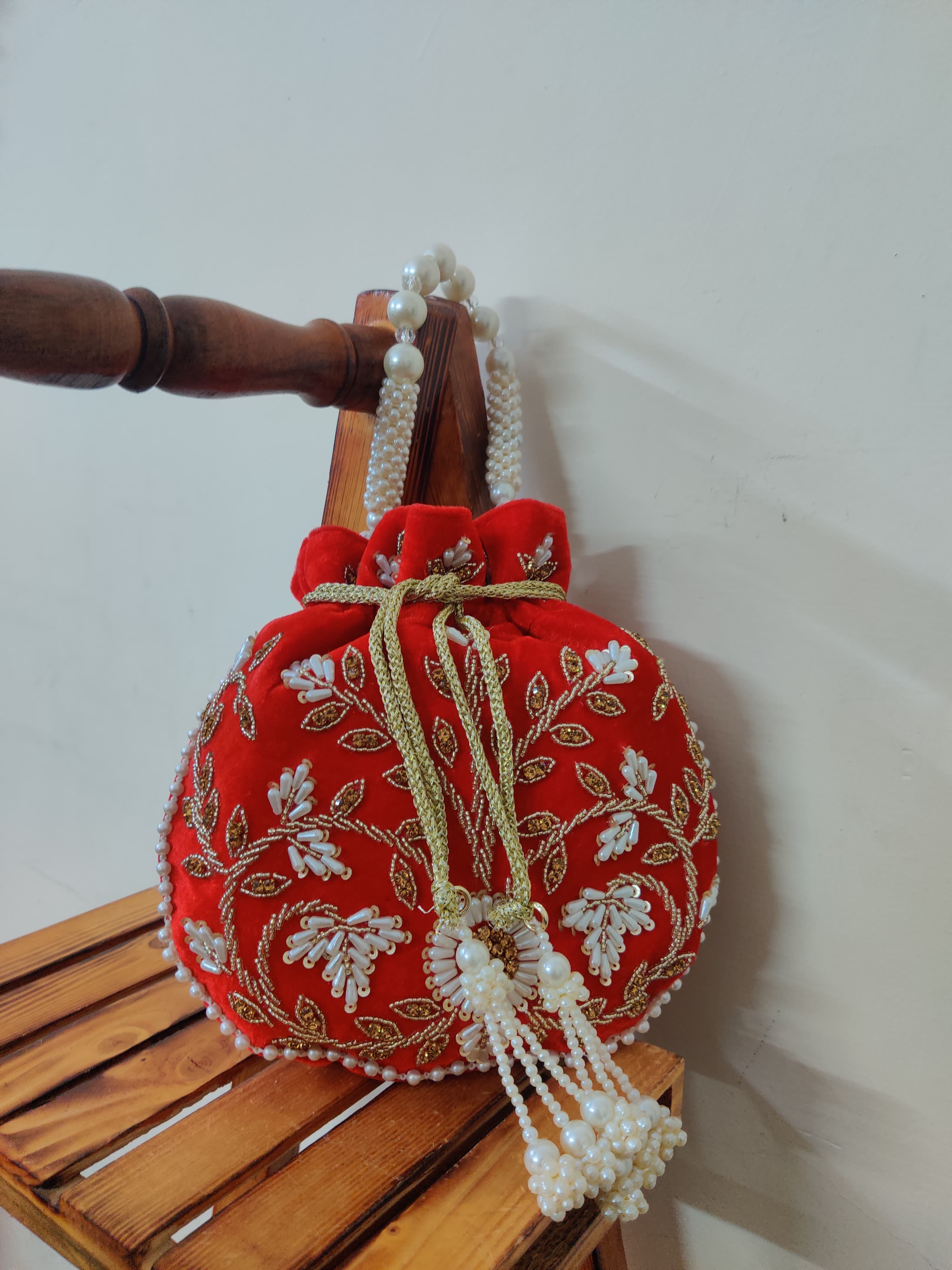 VRPS Potli Bag | Handcrafted Ethnic Bag | SWIS-2338 | Additional Angle