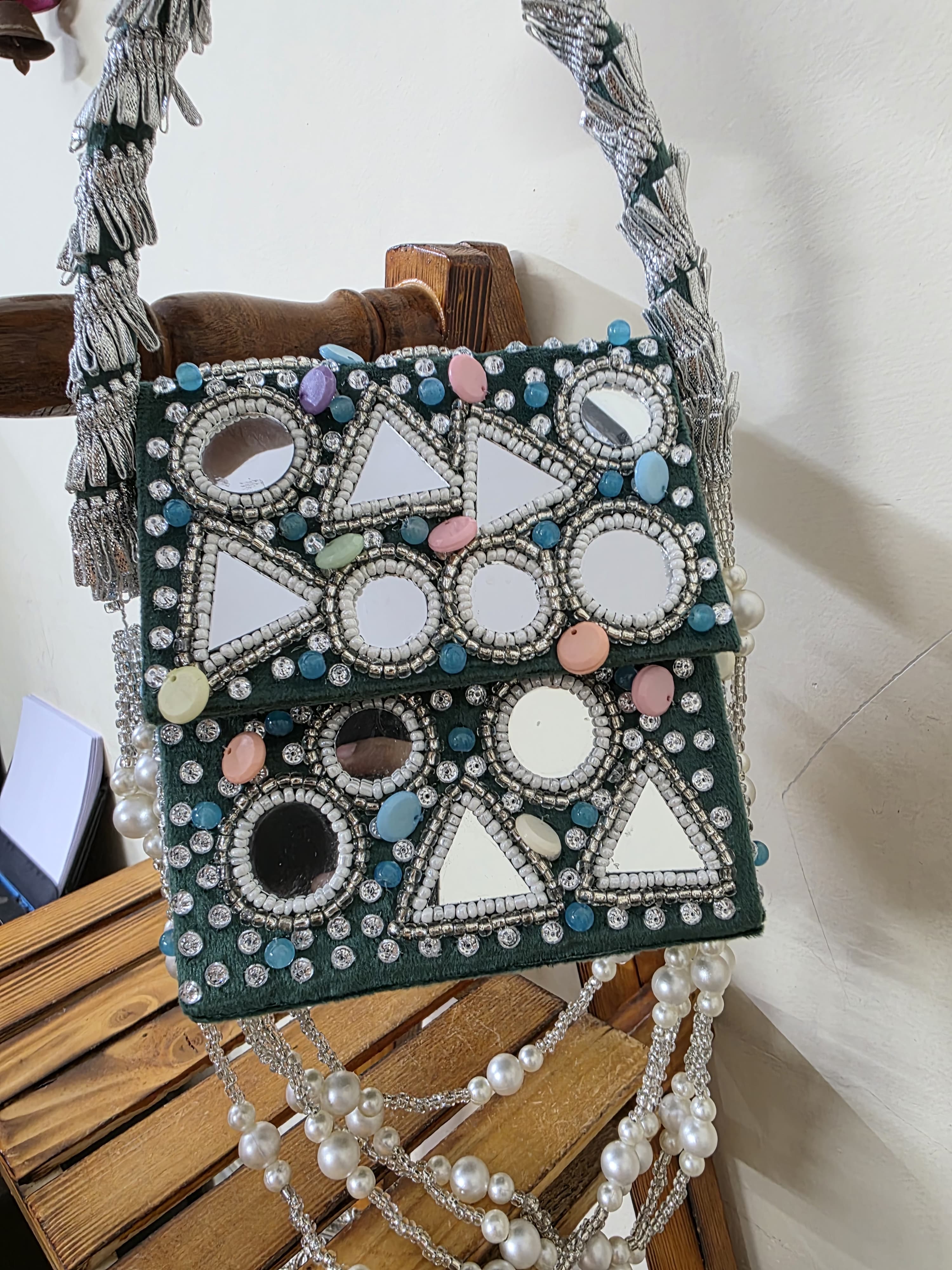 VRPS Flap Bag | Handcrafted Ethnic Bag | SWIS-2377 | Additional Angle