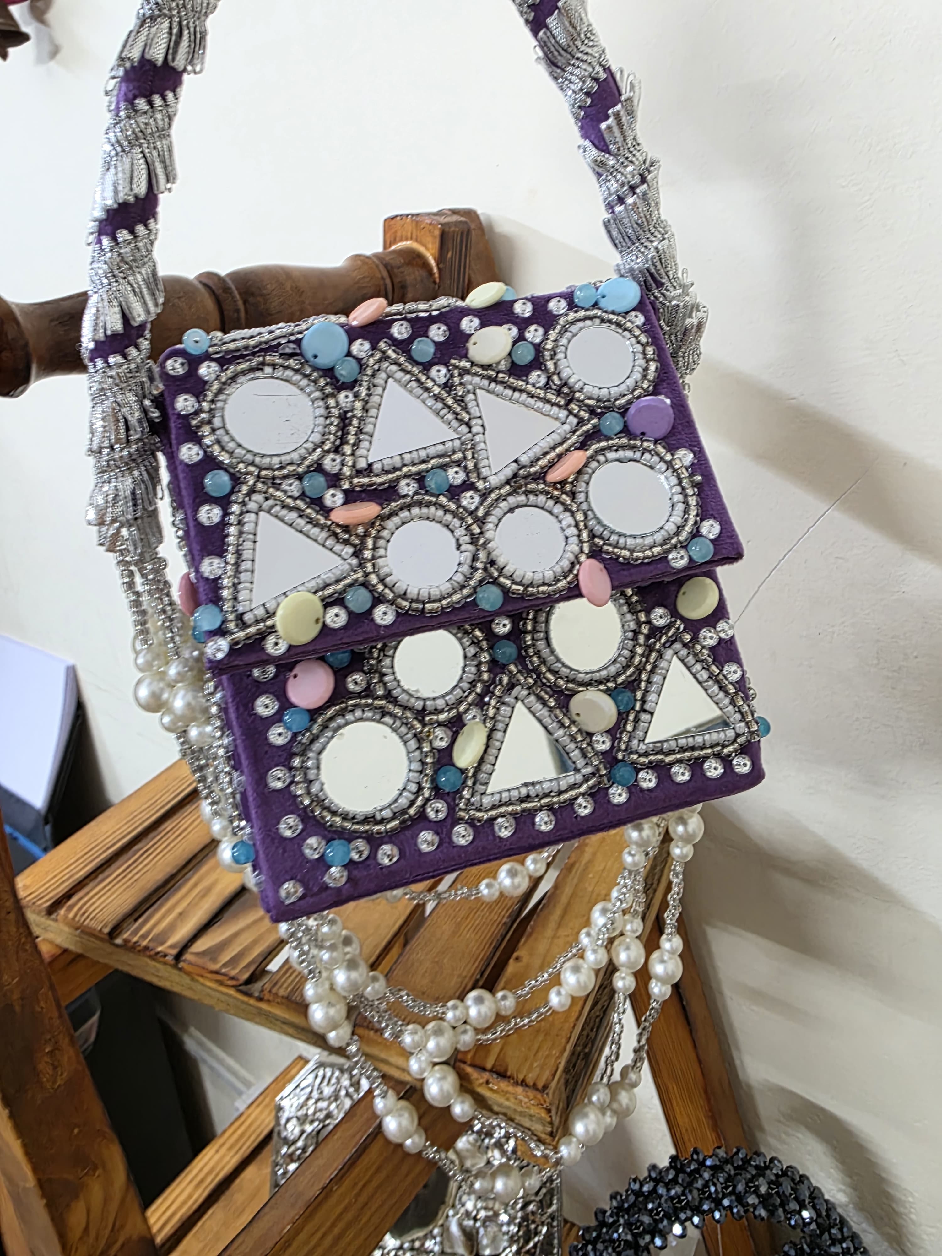 VRPS Flap Bag | Handcrafted Ethnic Bag | SWIS-2378 | Additional Angle